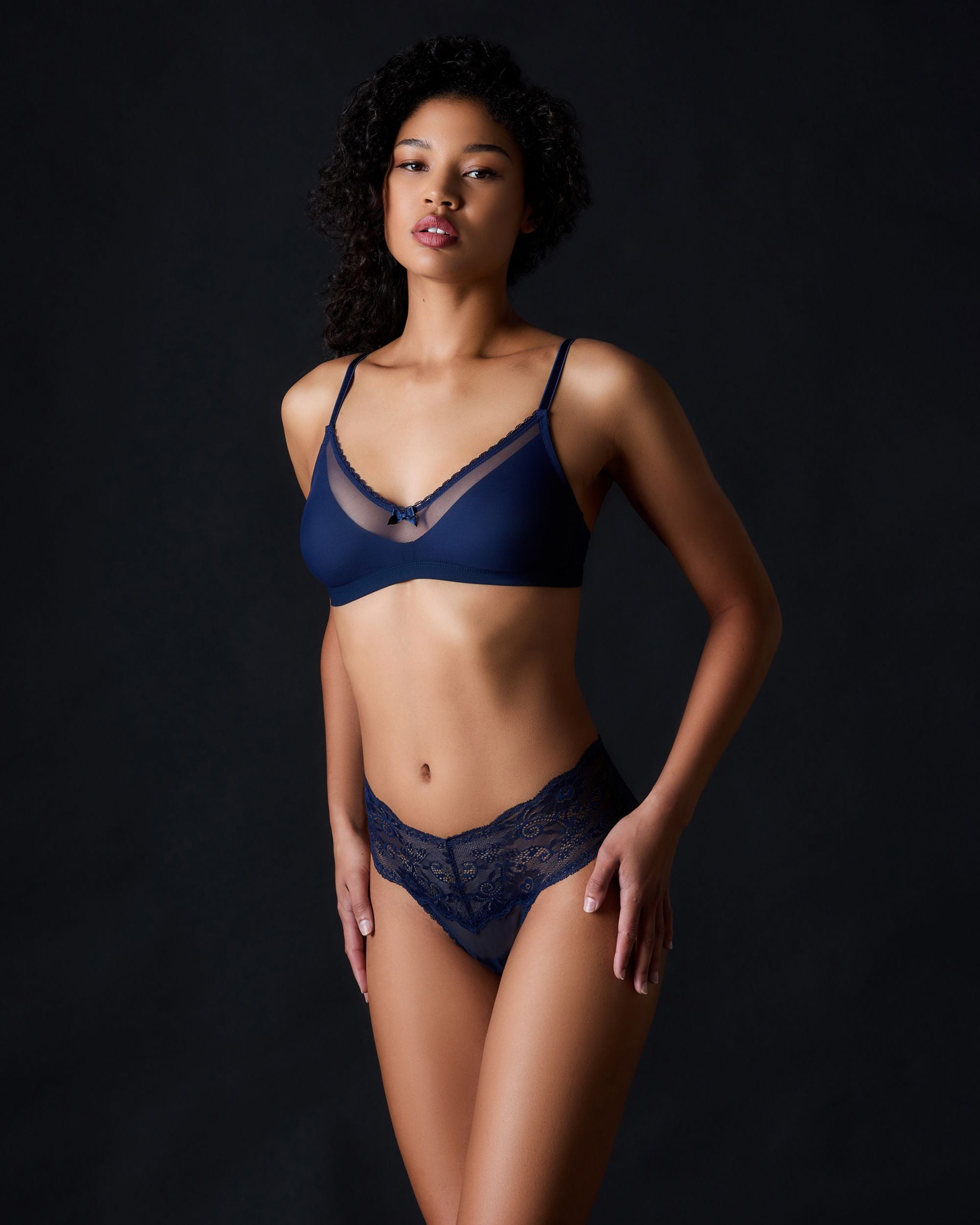 Journelle Victoire Bralette in blue