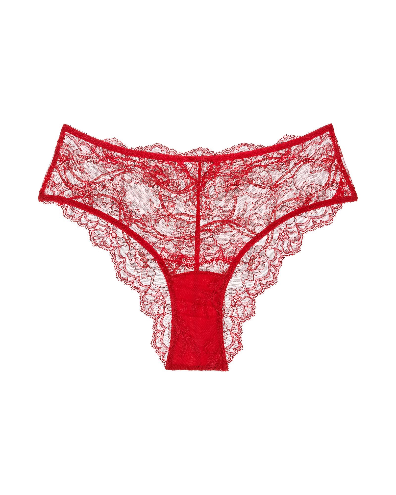 Journelle Anais High Waist Brief in red