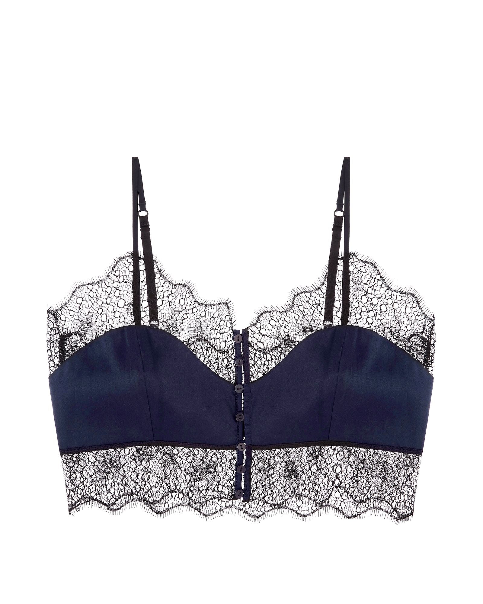 Kiki de Montparnasse La Reve Longline Bra Top in blue