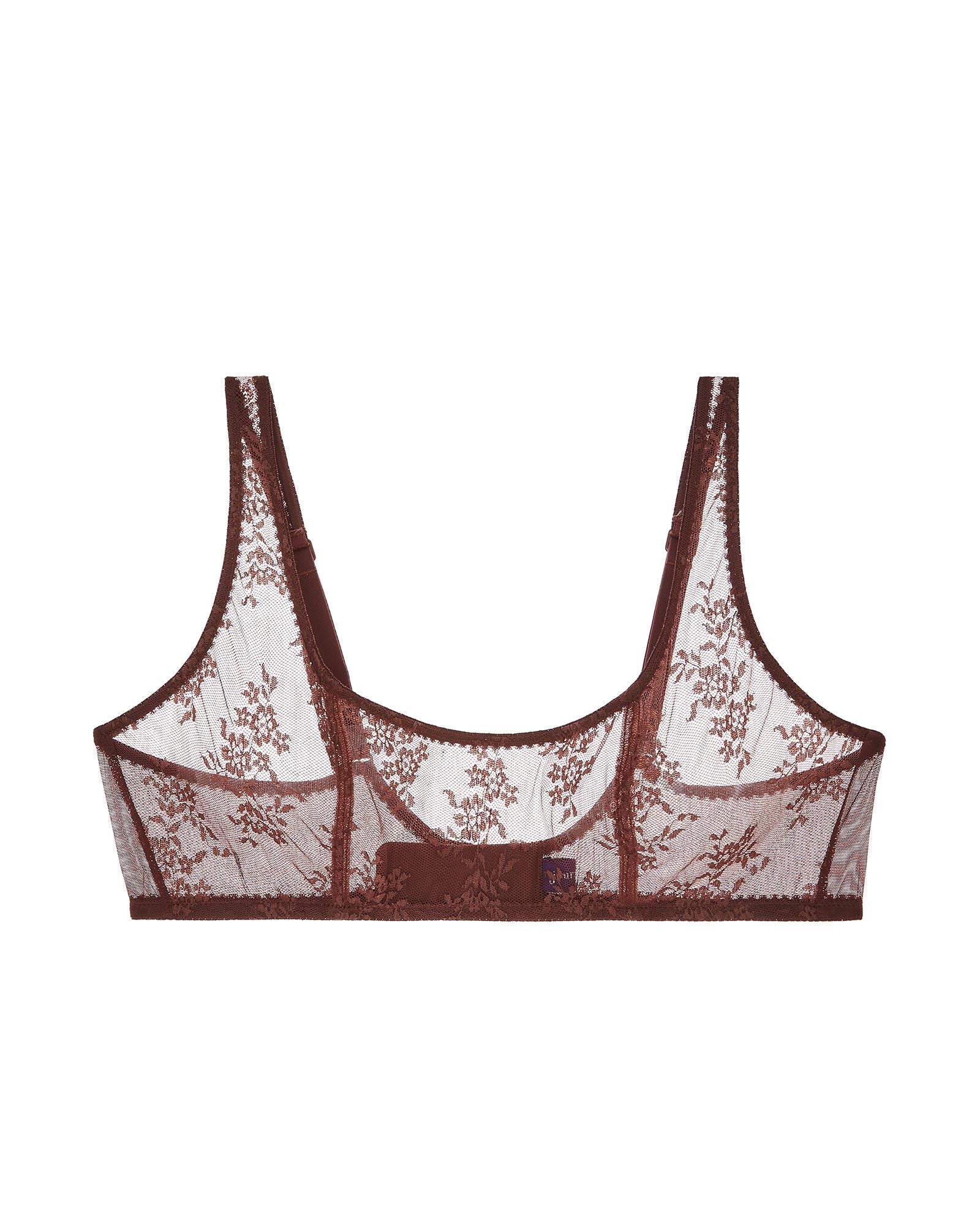 Journelle Romy Scoop Bralette in brown