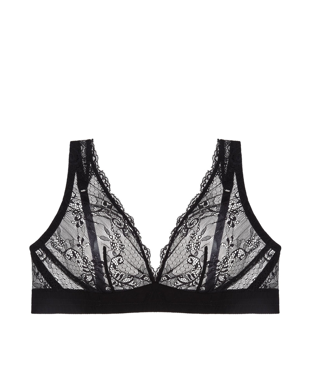 Journelle Sapna Plunge Bralette in black