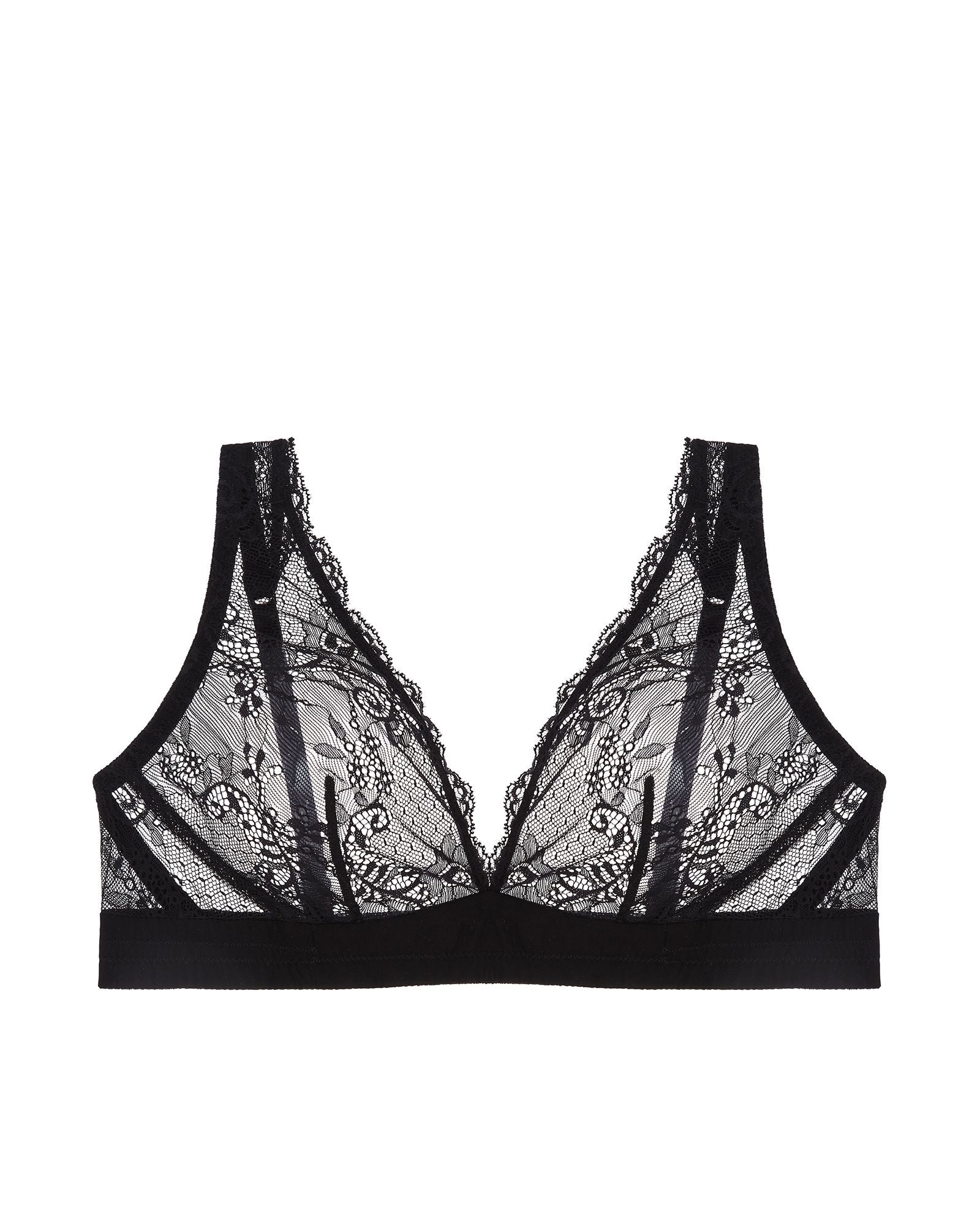 Journelle Sapna Plunge Bralette in black