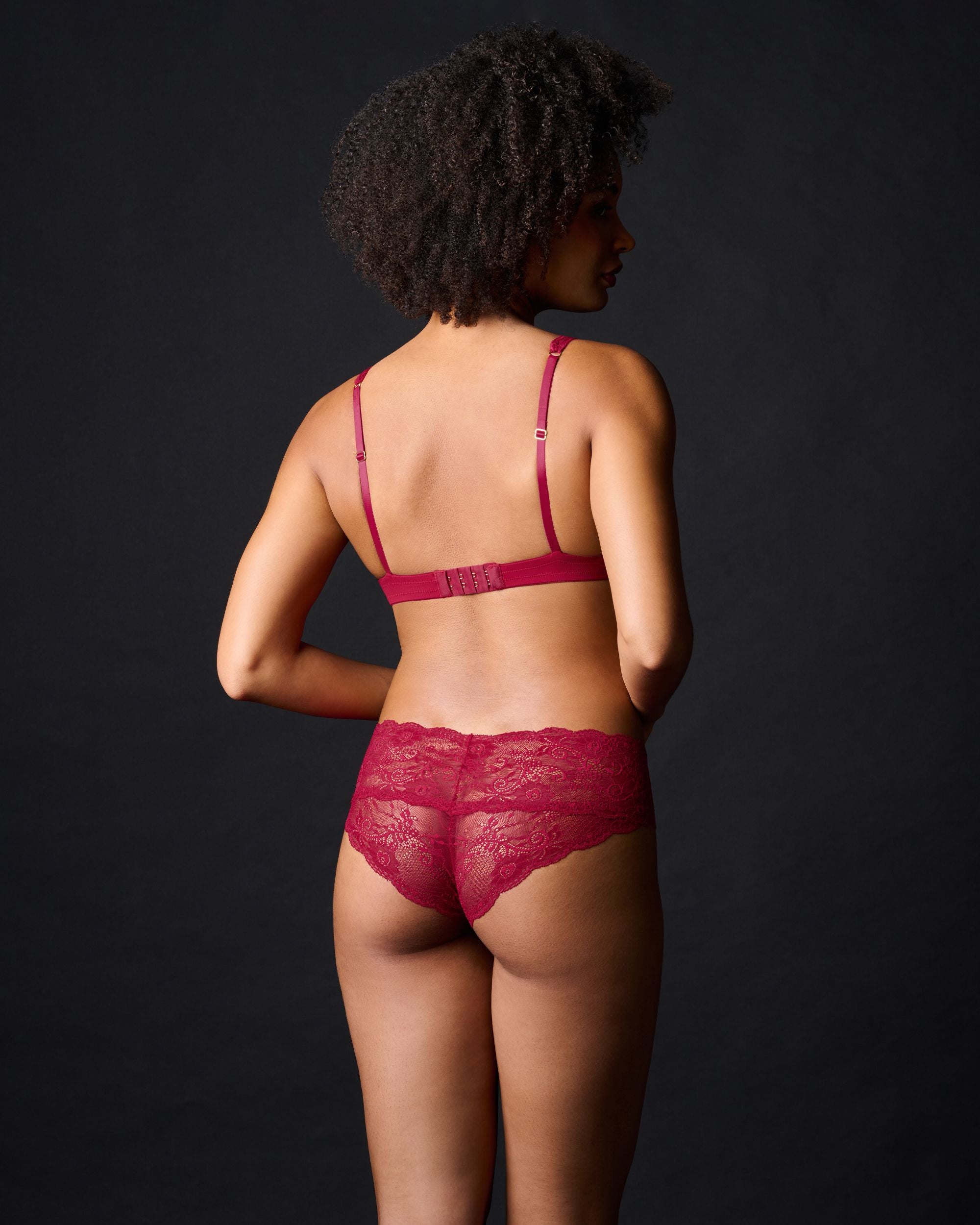 Journelle Sapna Plunge Bralette in red