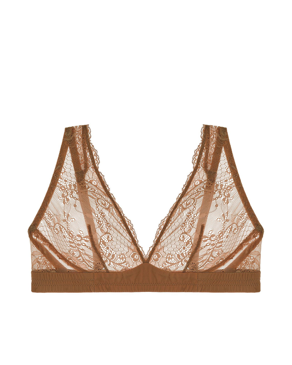 Journelle Sapna Plunge Bralette in beige