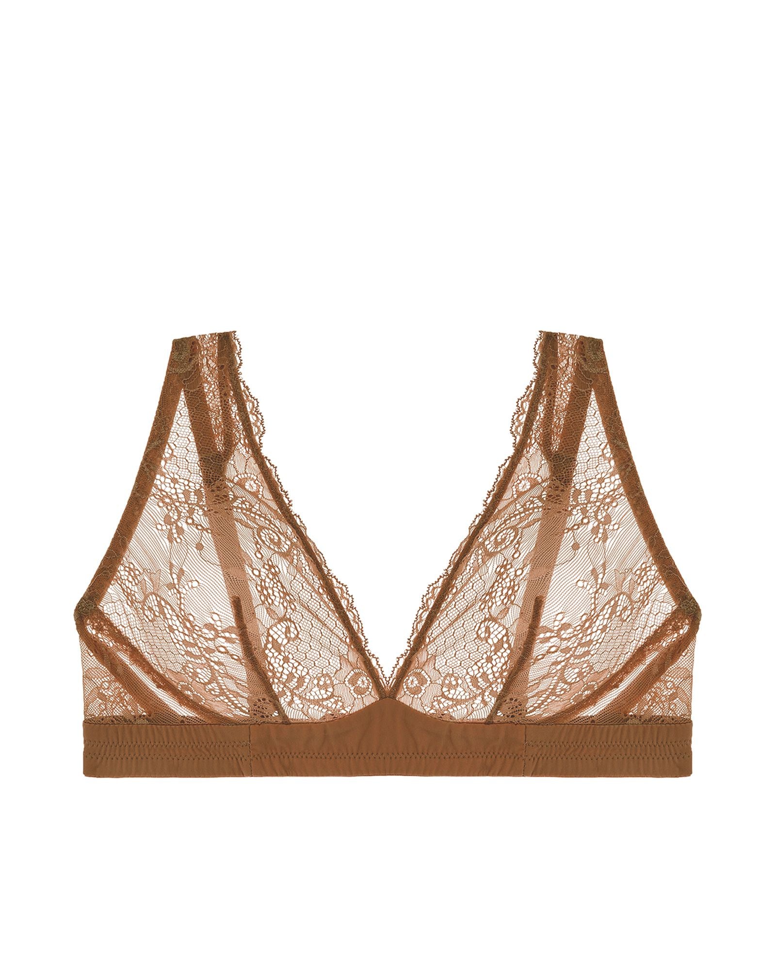 Journelle Sapna Plunge Bralette in beige