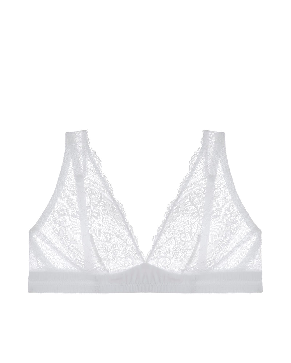 Journelle Sapna Plunge Bralette in white