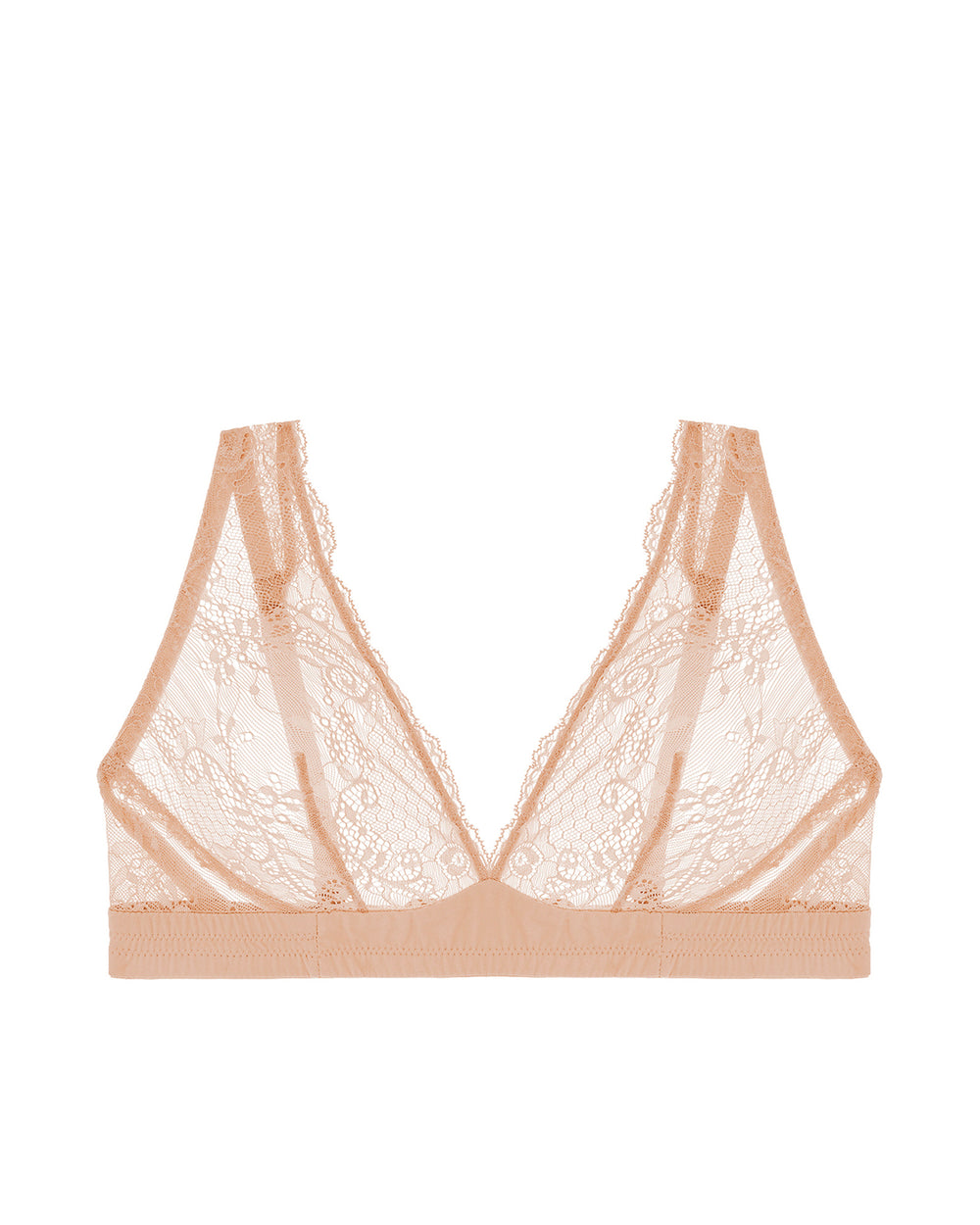 Journelle Sapna Plunge Bralette in beige