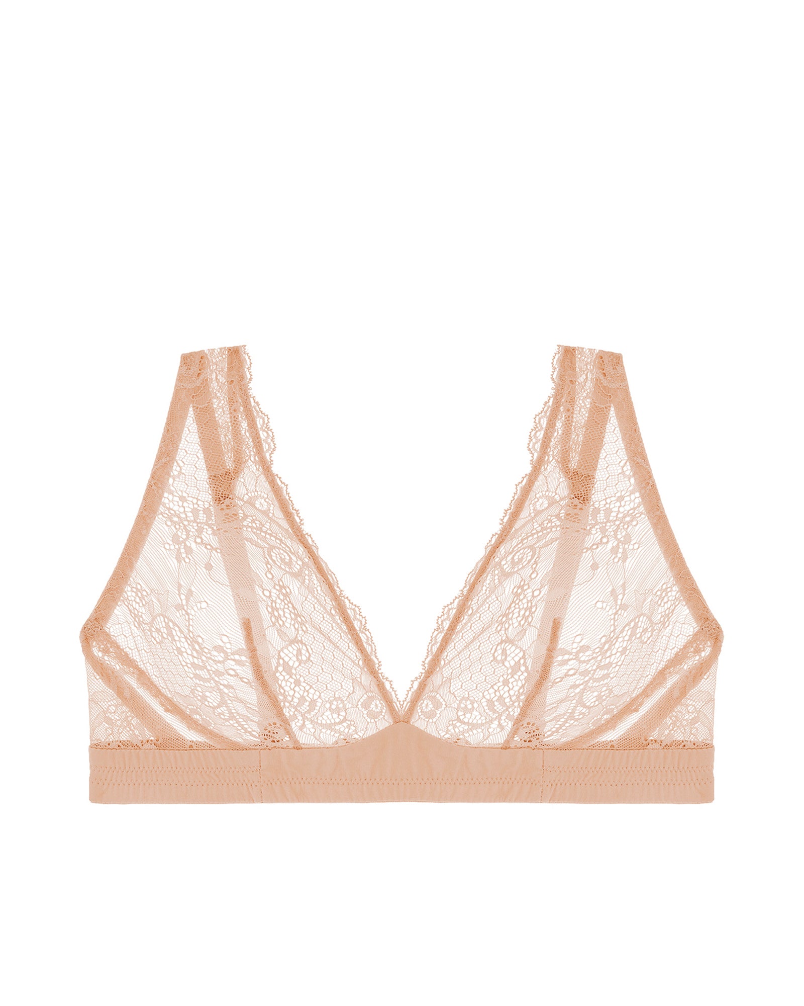 Journelle Sapna Plunge Bralette in beige