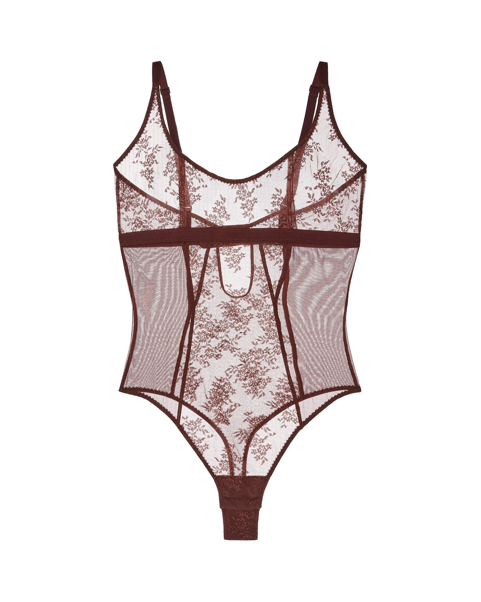 Journelle Romy Bodysuit in brown