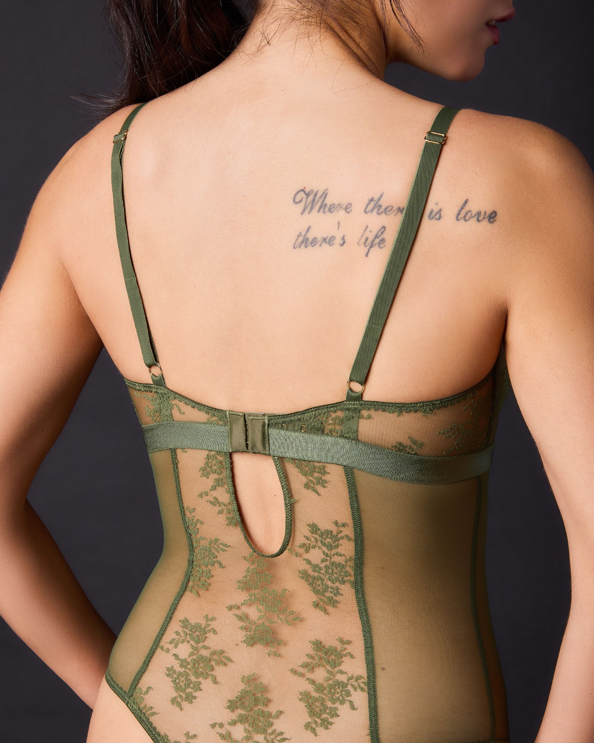 Journelle Romy Bodysuit in green