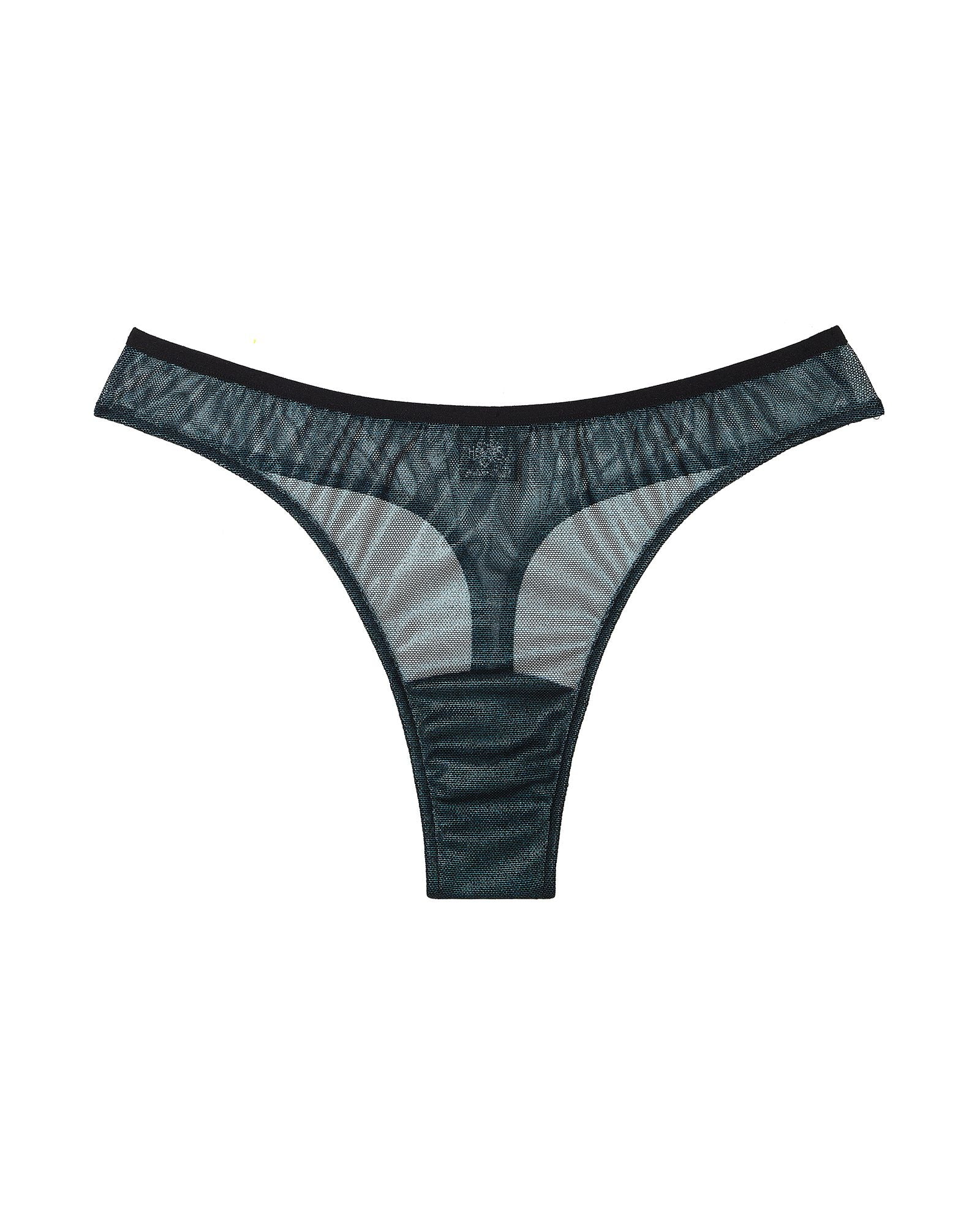 Only Hearts Mermaid Mesh Basic Thong in blue