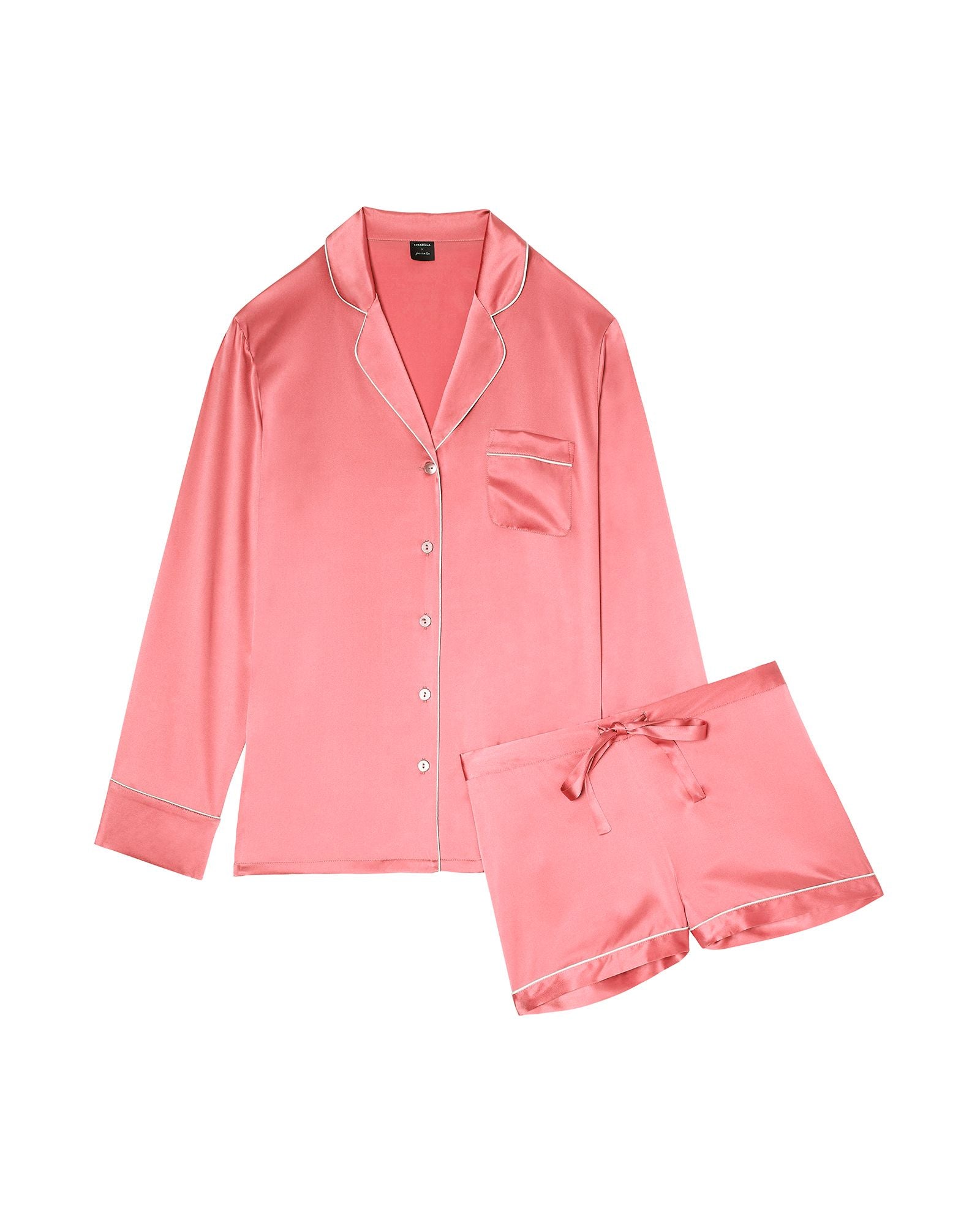 Cosabella Cosabella x Journelle Sophia Pajama Set in pink