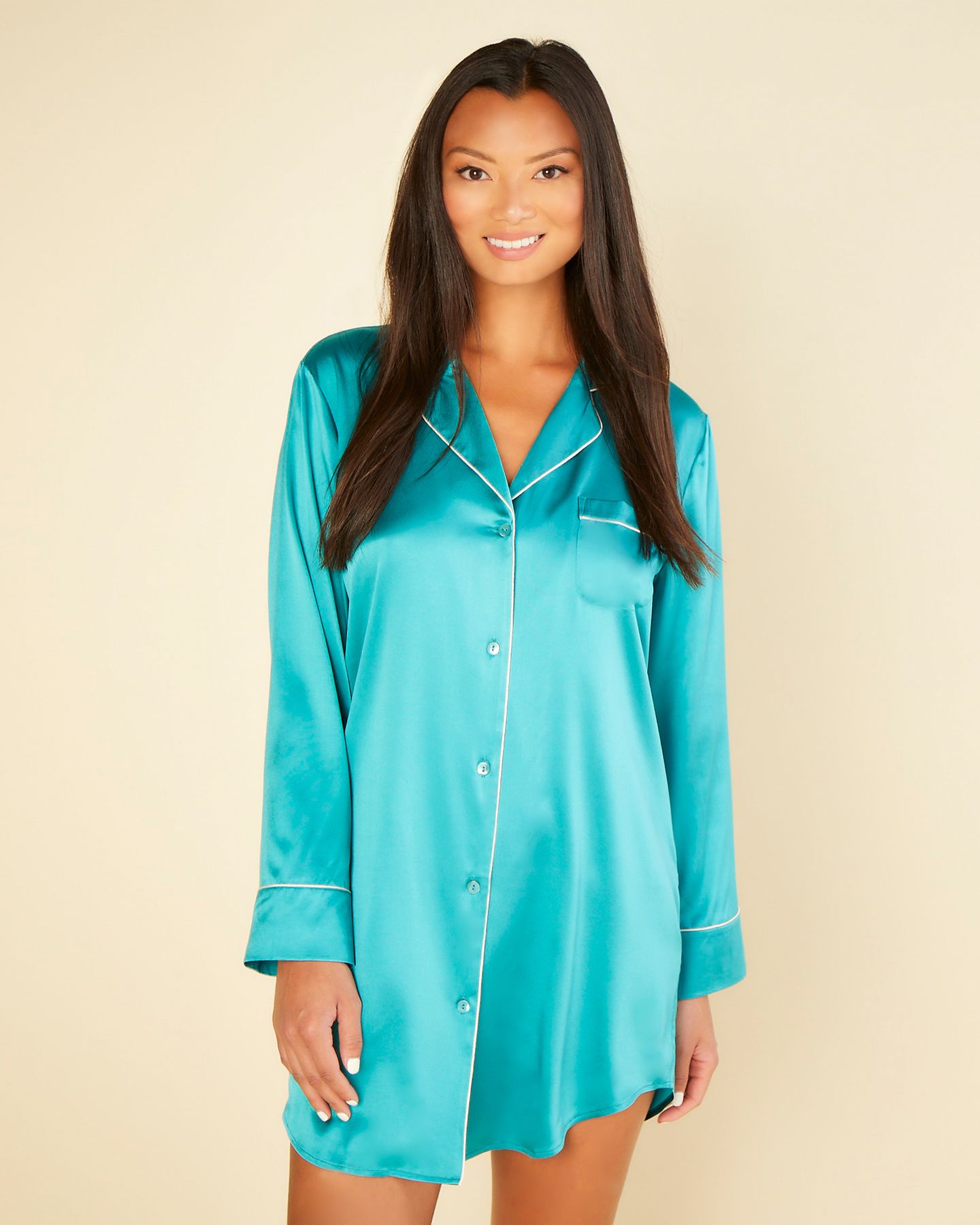 Cosabella Cosabella x Journelle Bette Sleepshirt in green