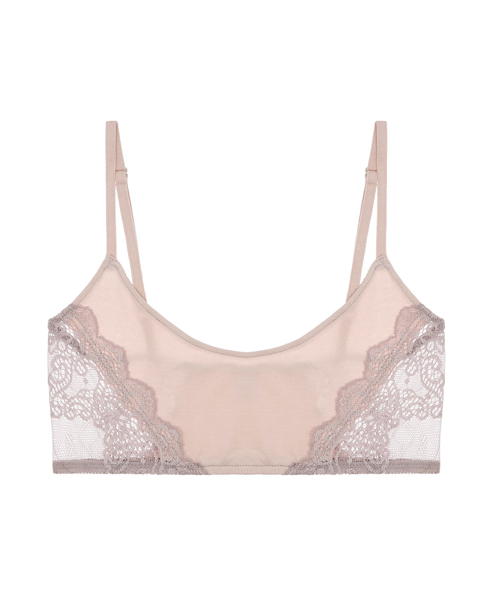 Only Hearts So Fine with Lace Balconette Bralette in pink