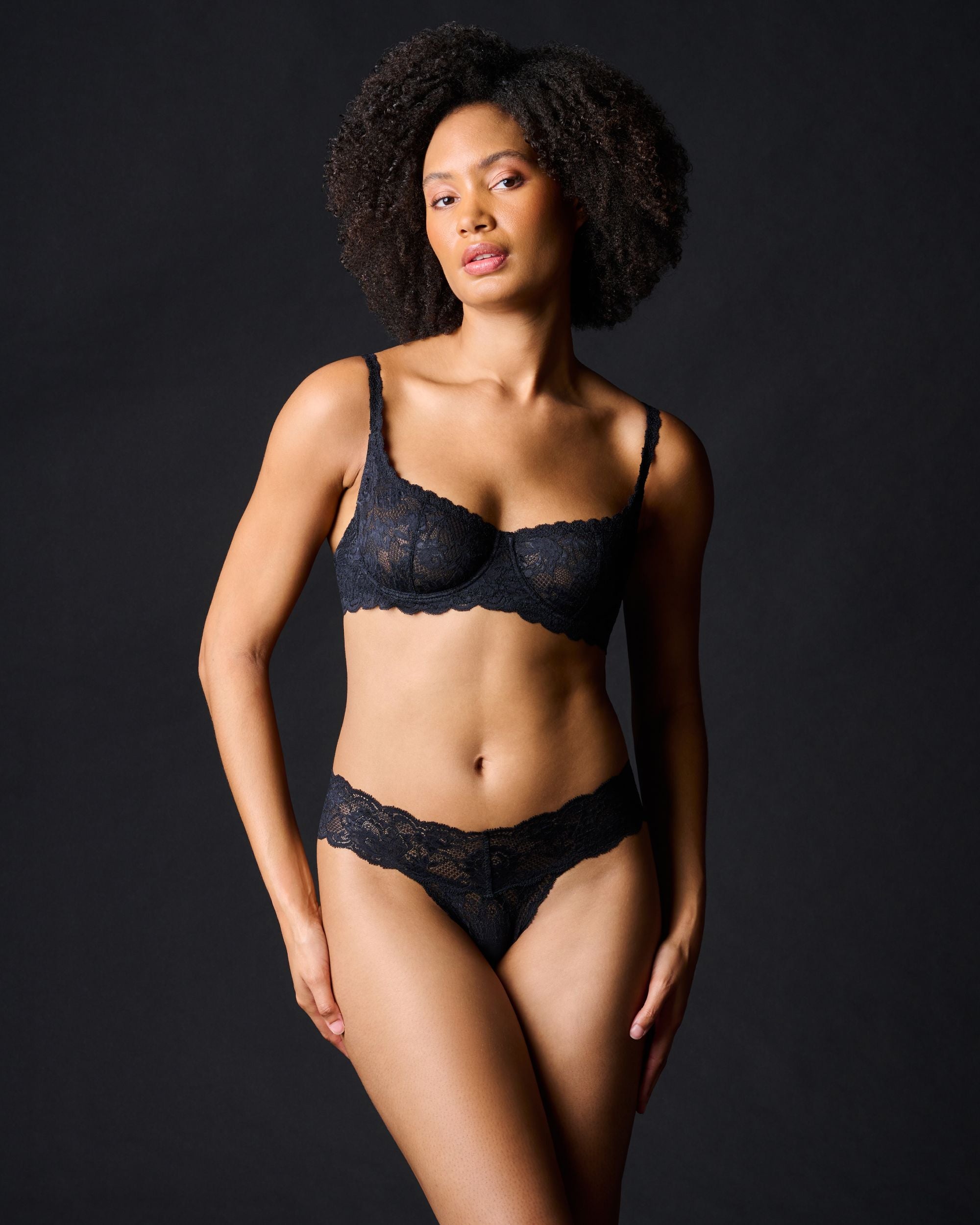 Cosabella Never Say Never Balconette Bra in black