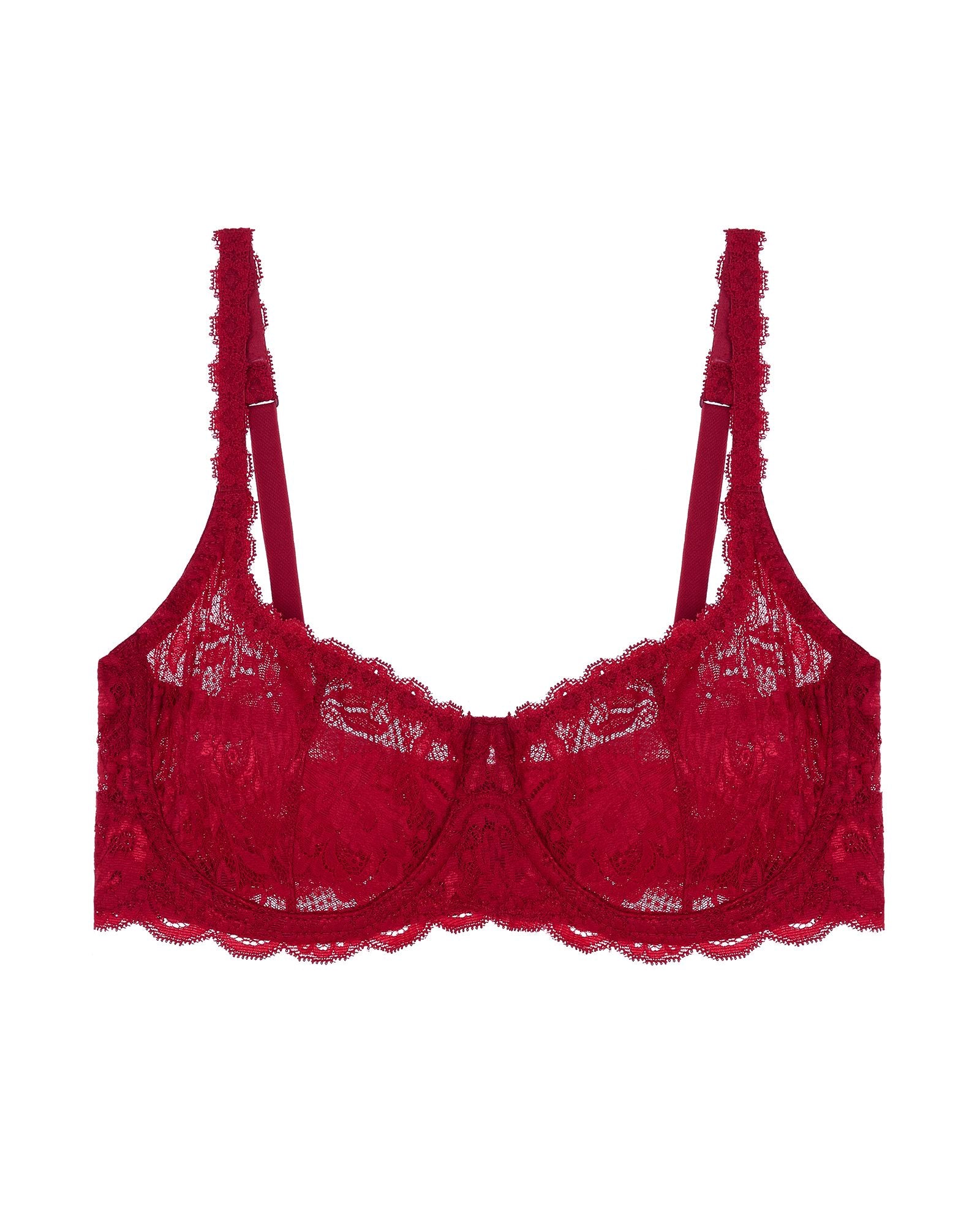 Cosabella Never Say Never Balconette Bra in red