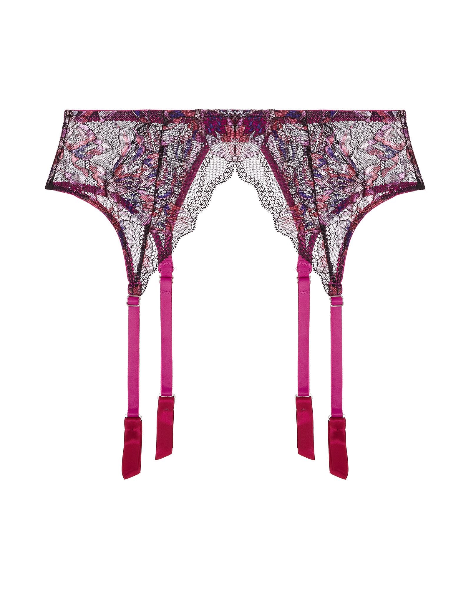 Cosabella Paradiso Suspender Belt in purple