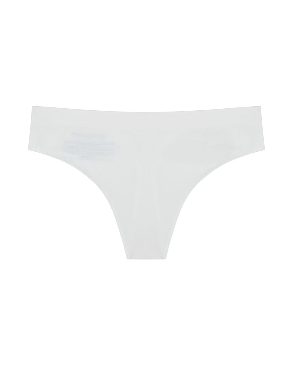 OnGossamer Cabana Cotton Seamless Thong in white