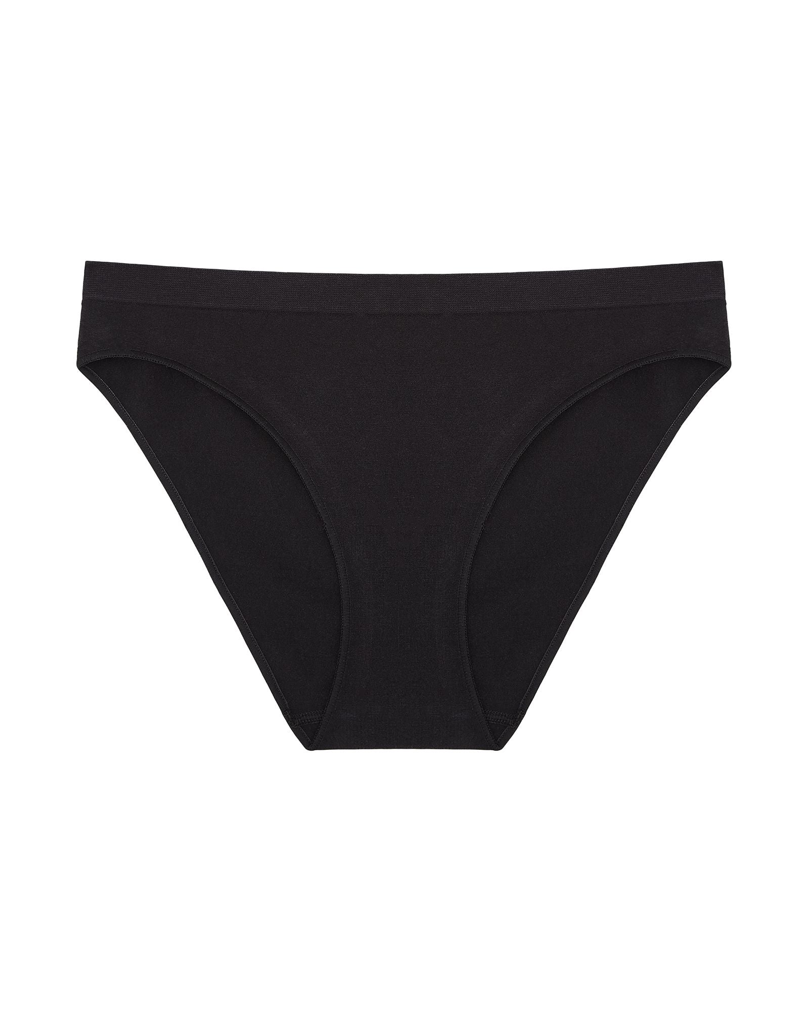 OnGossamer Cabana Cotton Seamless Bikini in black