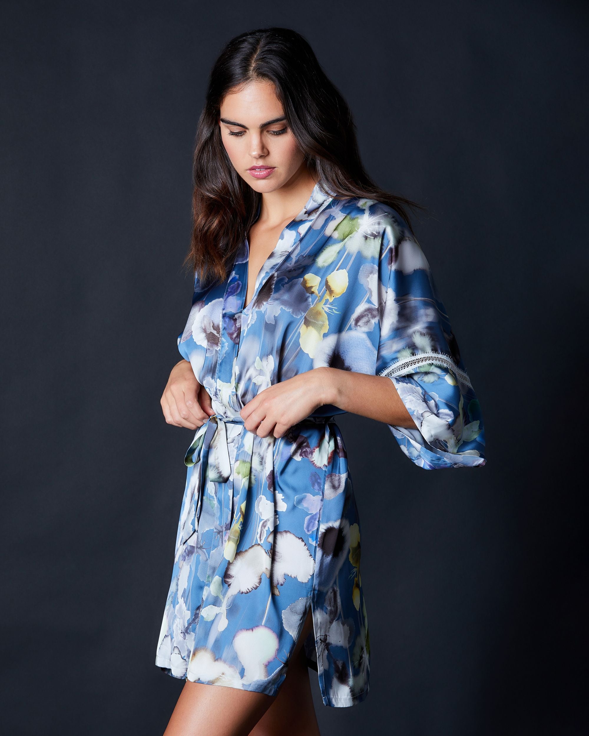 Samantha Chang Wellness Bella Kimono in blue