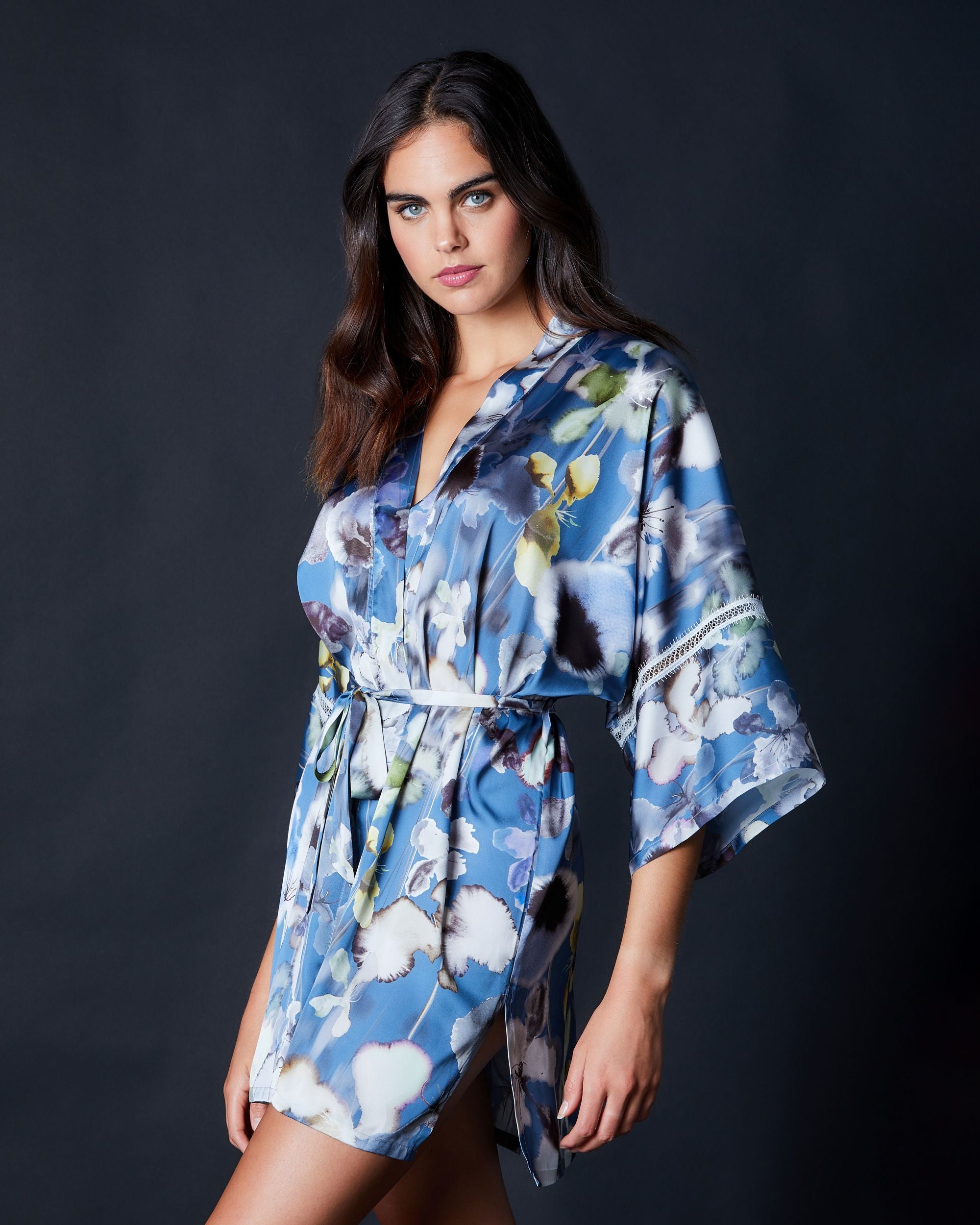 Samantha Chang Wellness Bella Kimono in blue