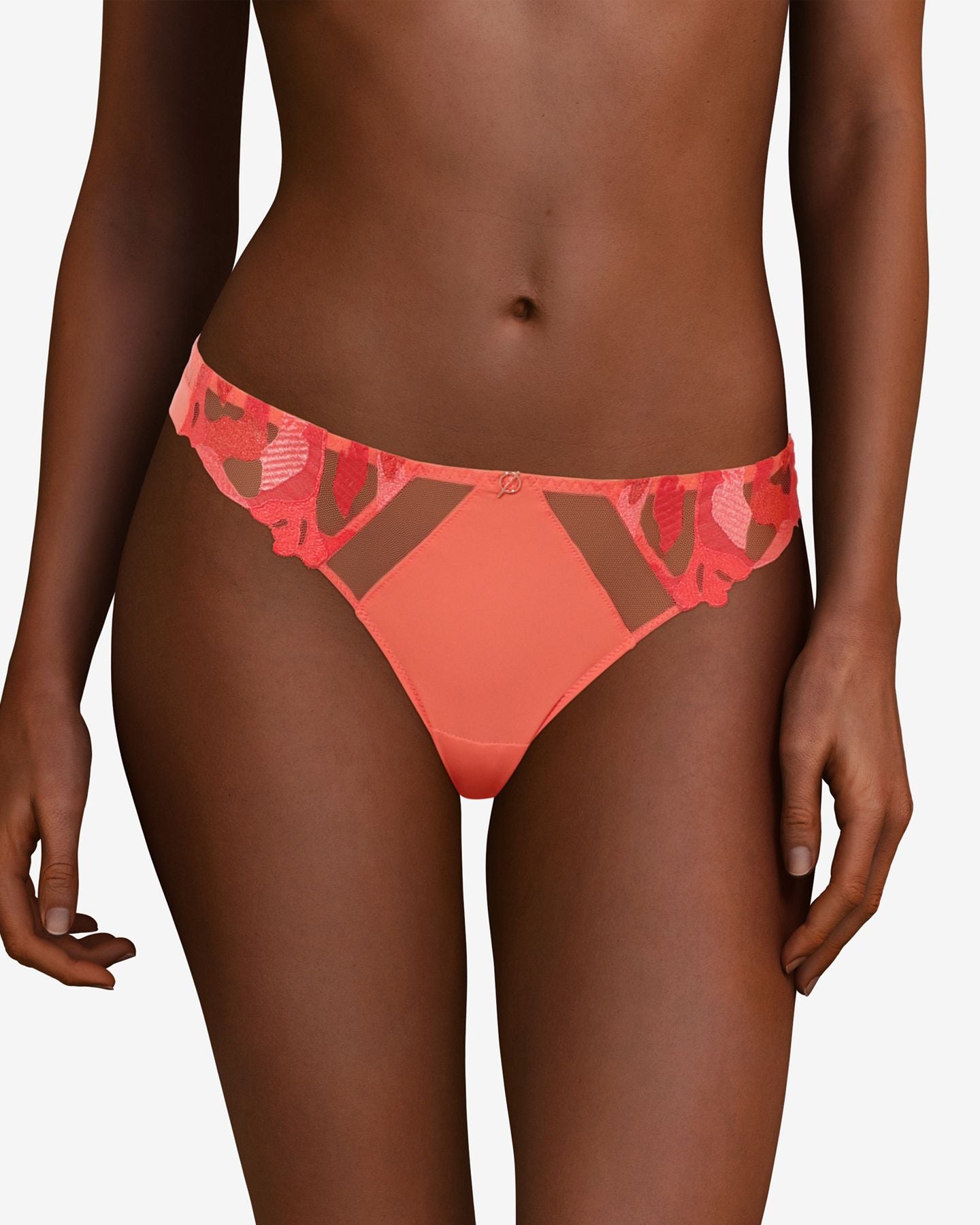 Chantelle Montaigne Tanga in orange