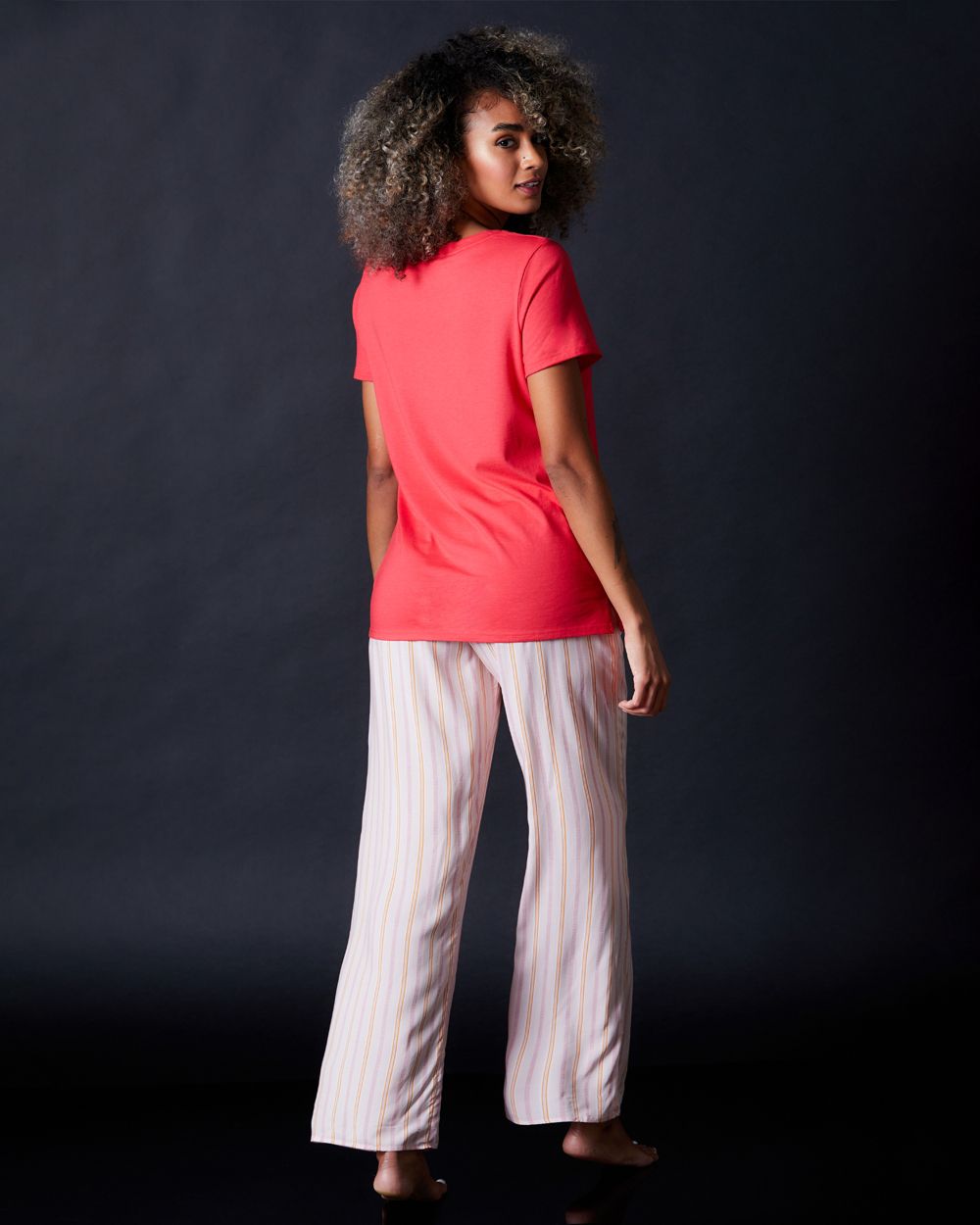 Hanro Woven Pajama Pant in pink
