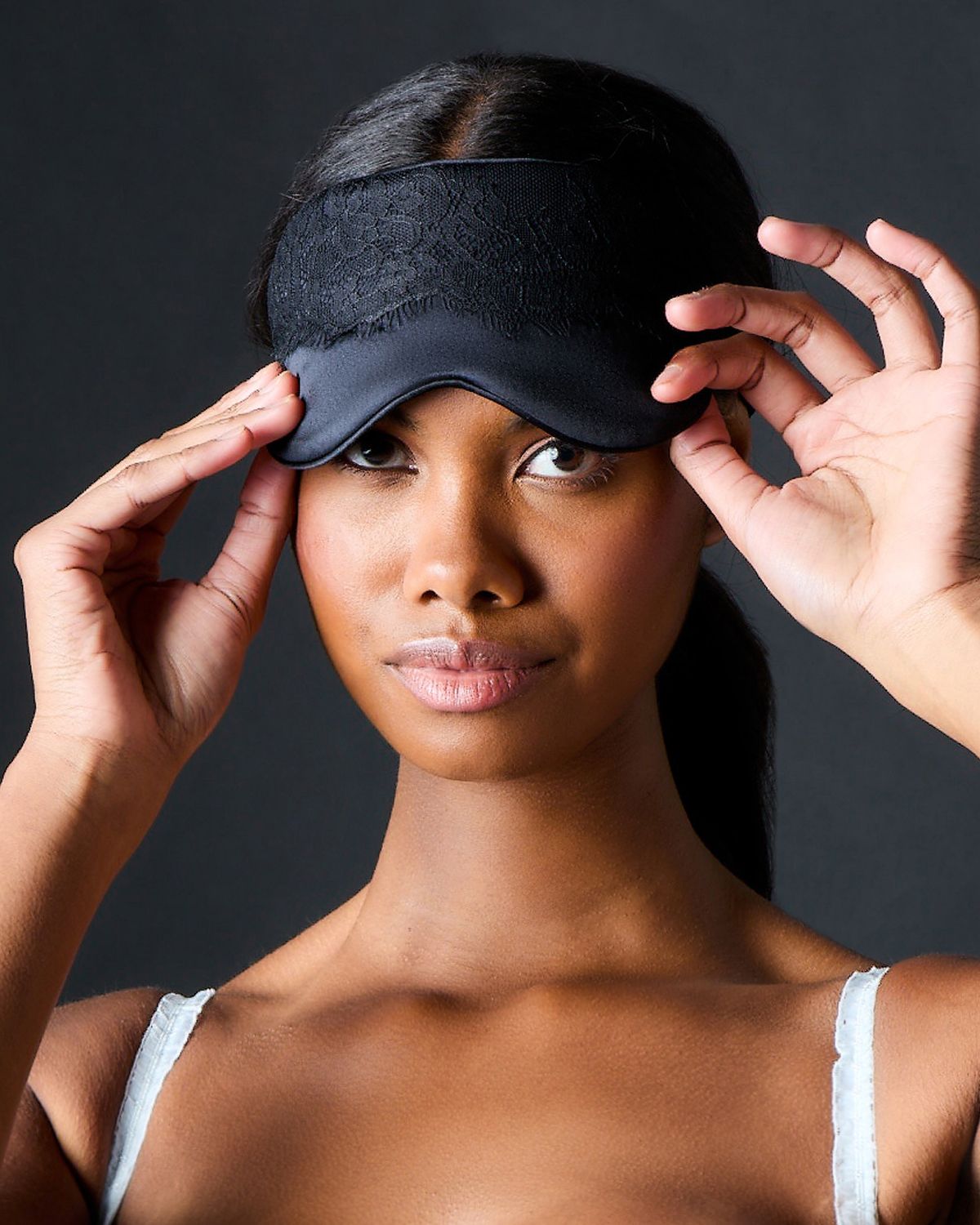 Journelle Charlotte Sleep Mask in black