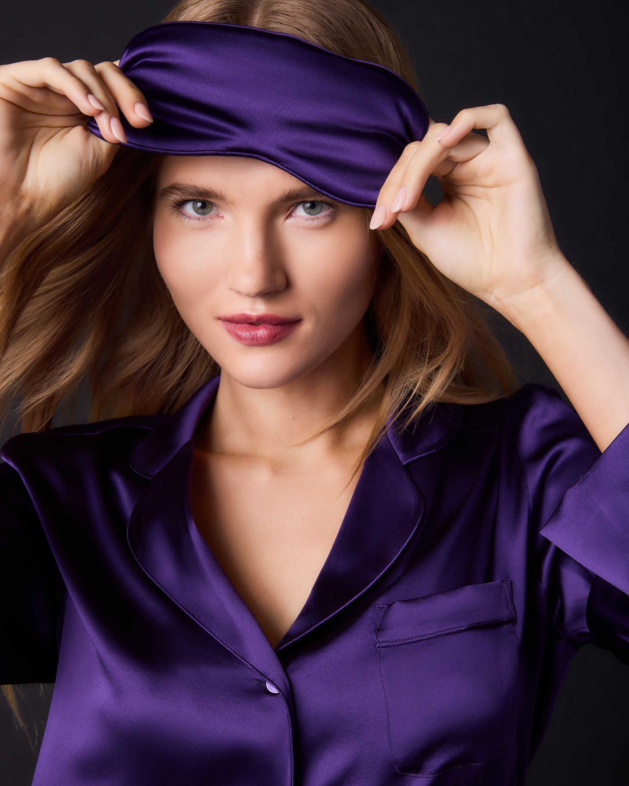 Journelle Sophia Sleep Mask in purple