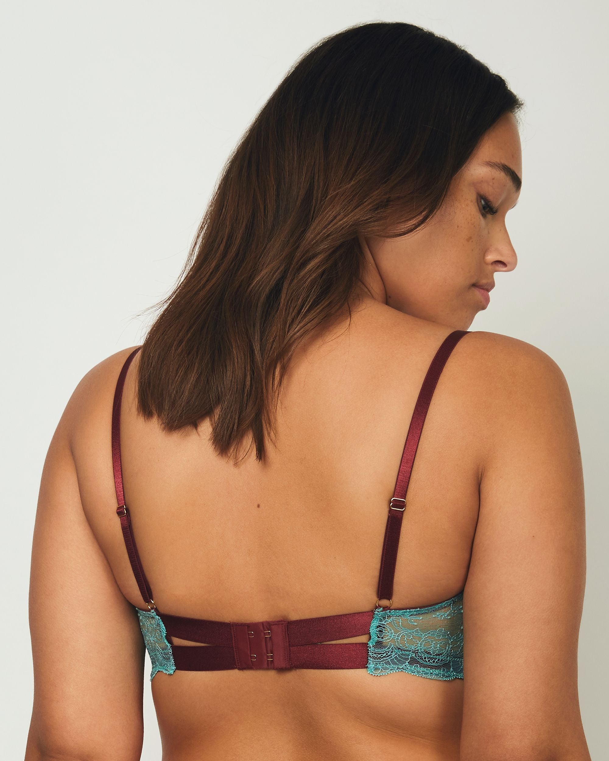 Dora Larsen Ebba Non Pad Seamless Underwire Bra in blue