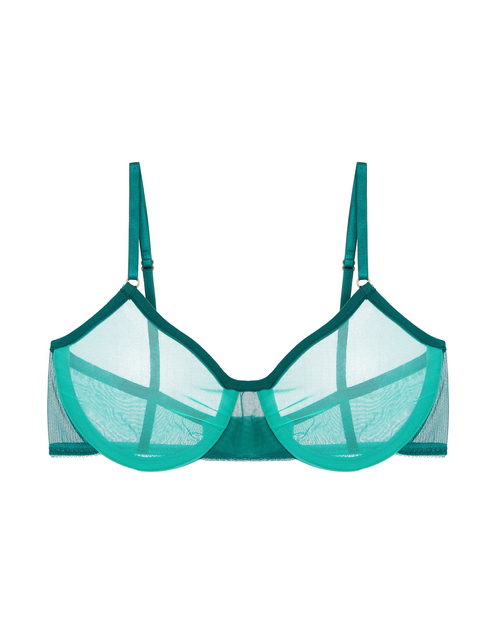 Only Hearts Whisper Colorblock Underwire Bralette in green