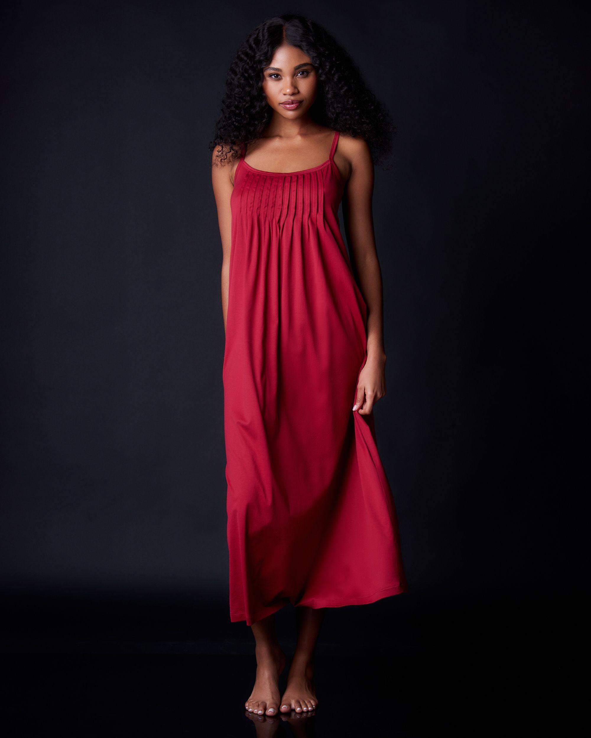 Hanro Juliet Chemise in red