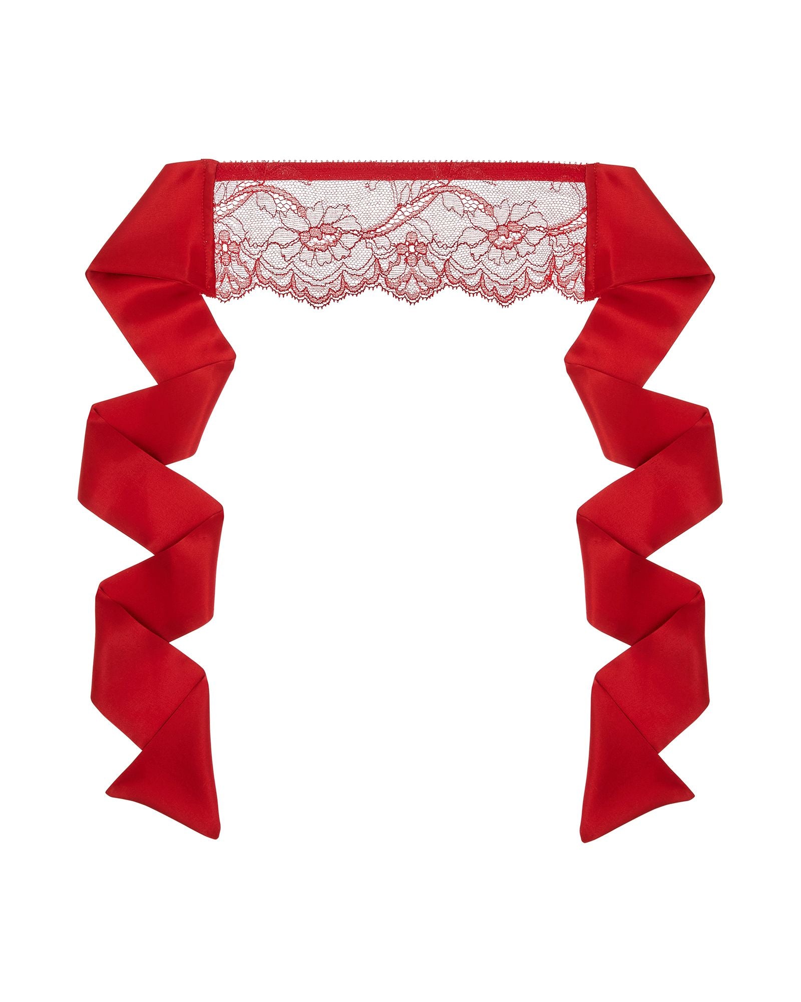 Journelle Anais Lace Eye Mask in red