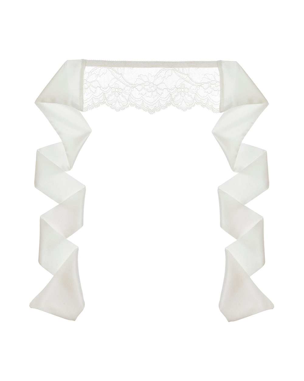 Journelle Anais Lace Eye Mask in white