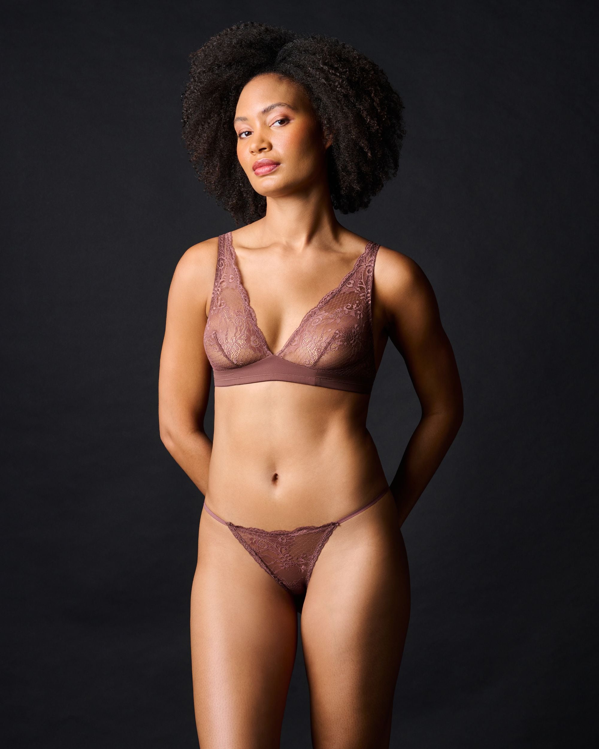 Journelle Sapna G-String in brown