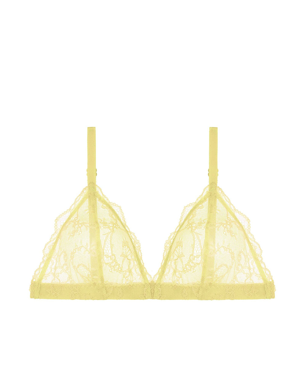 Journelle Mae Triangle Bralette in yellow