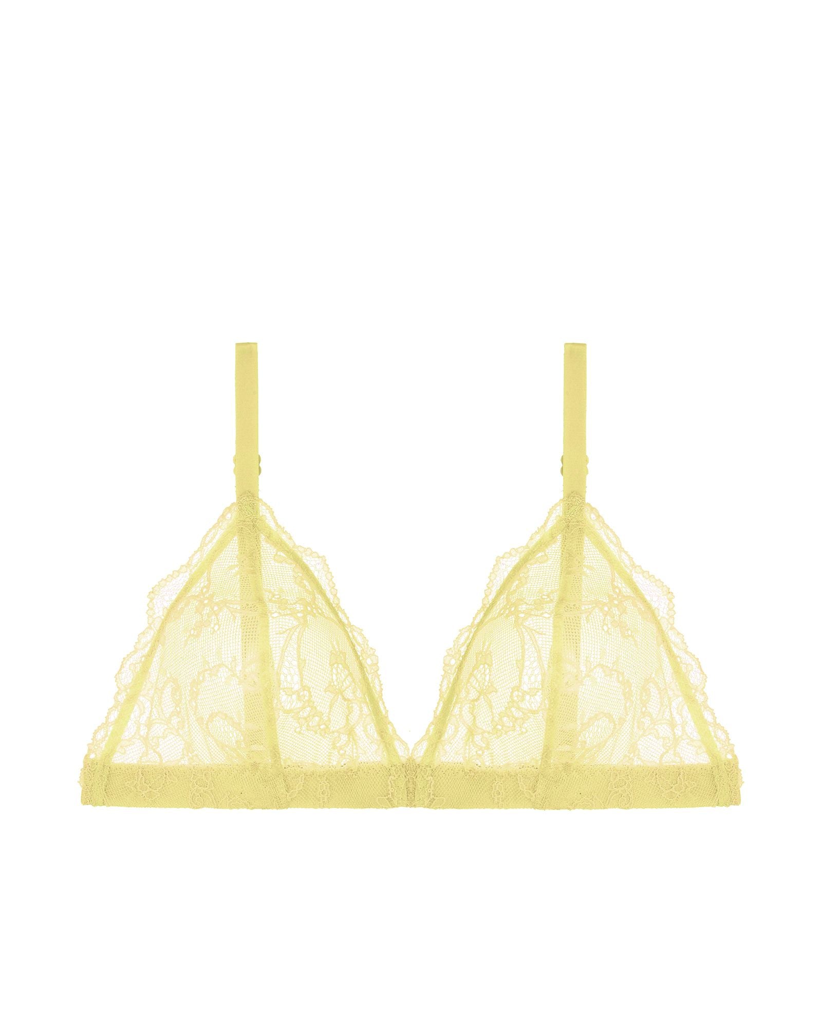Journelle Mae Triangle Bralette in yellow