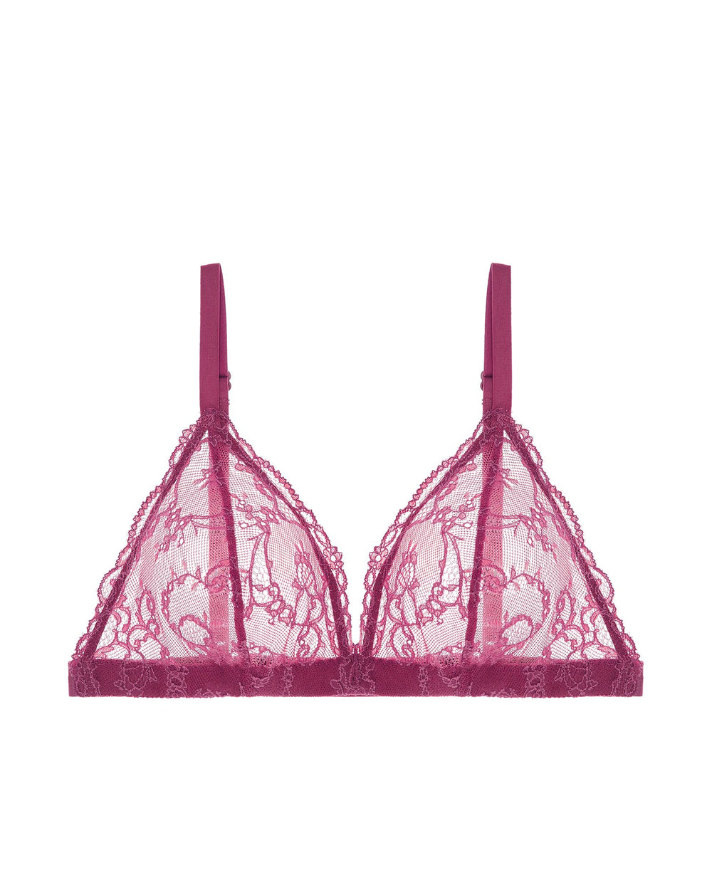 Journelle Mae Triangle Bralette in red