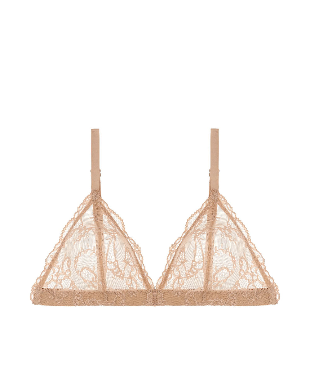 Journelle Mae Triangle Bralette in beige