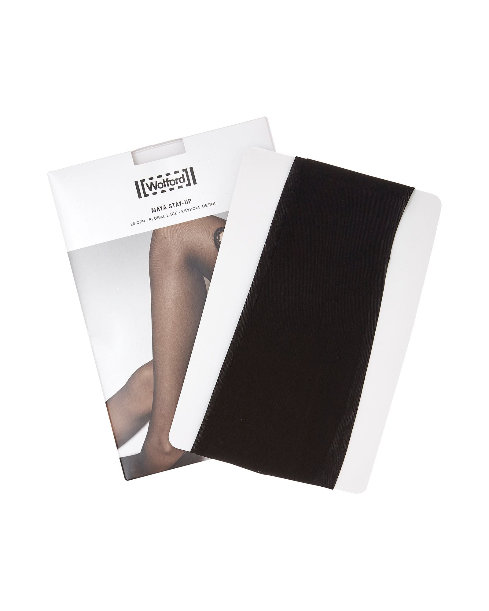 Wolford Maya Stay-Ups in black