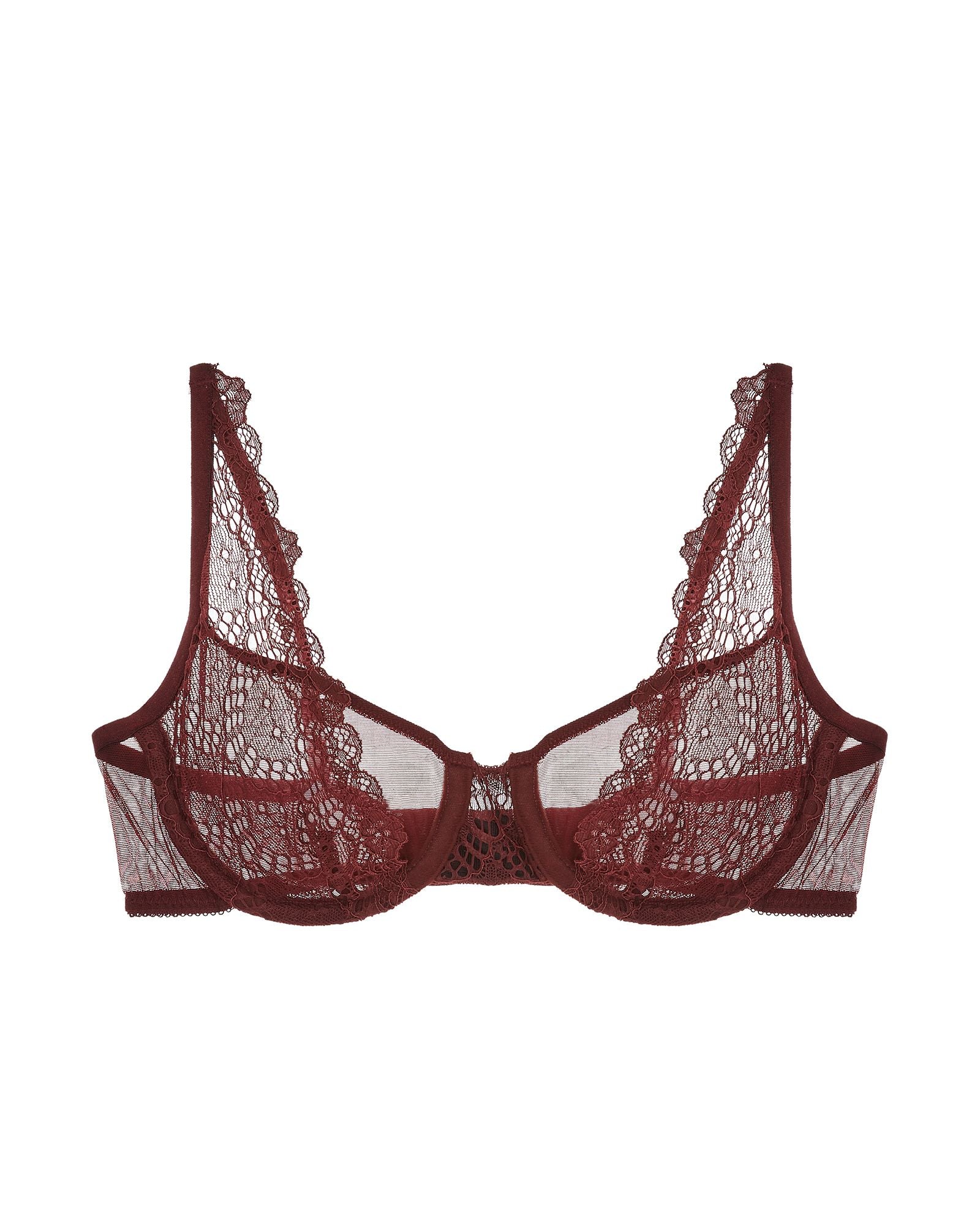 Only Hearts Whisper Sweet Nothings Side Show Underwire Bra in purple