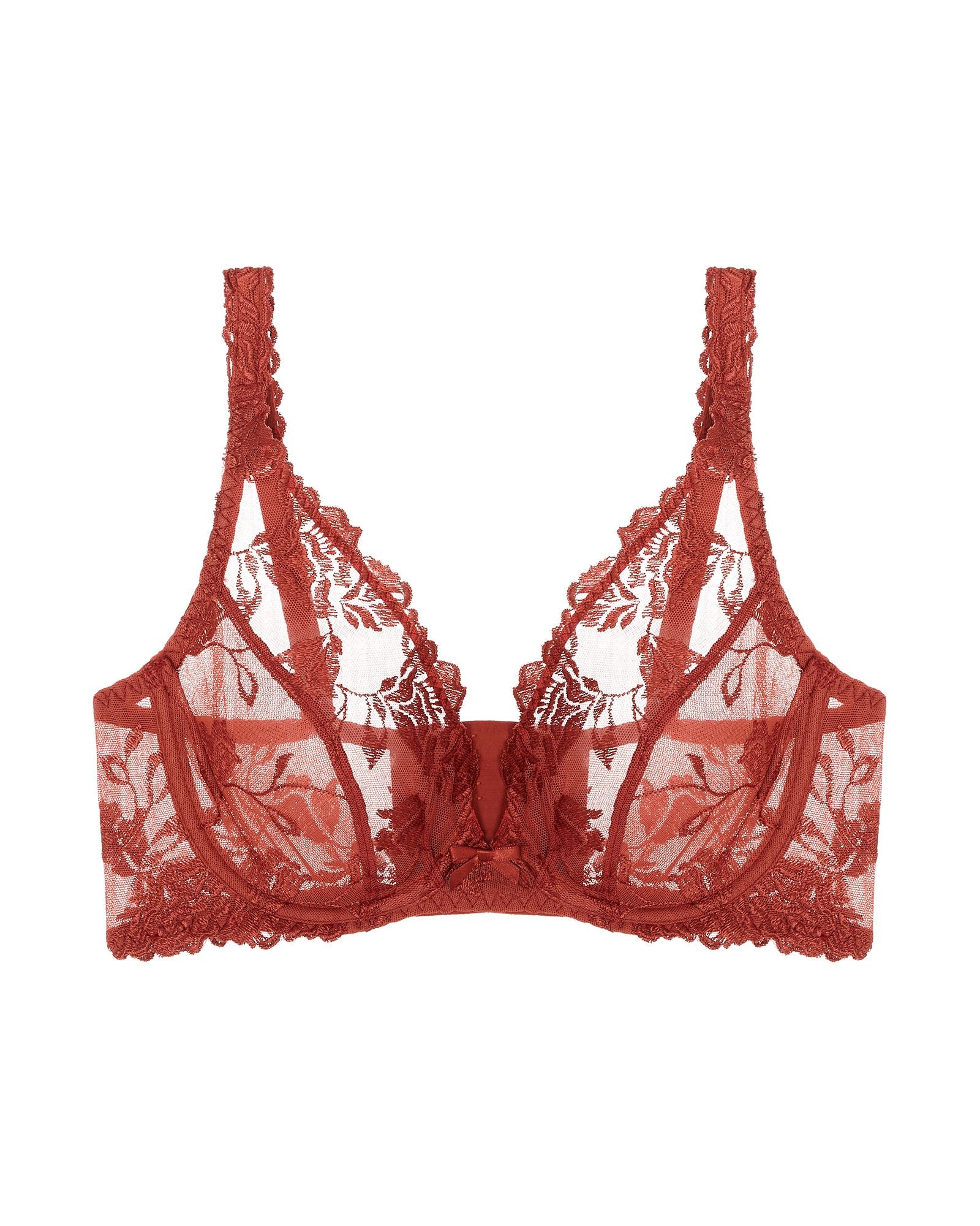 Aubade Softessence Underwired Triangle Bra in red