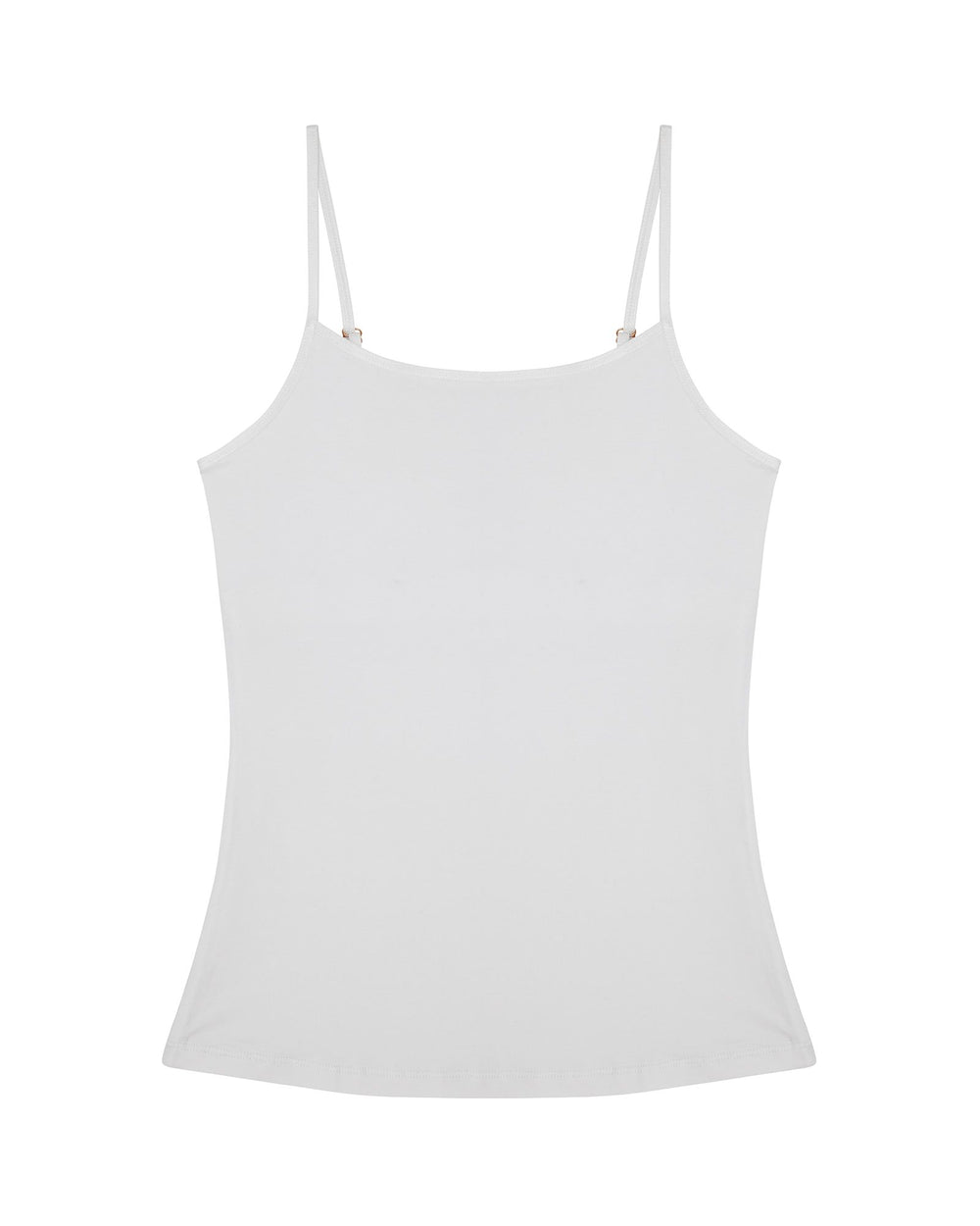 Everviolet Cotton Modal Camisole with Drain Pockets in white