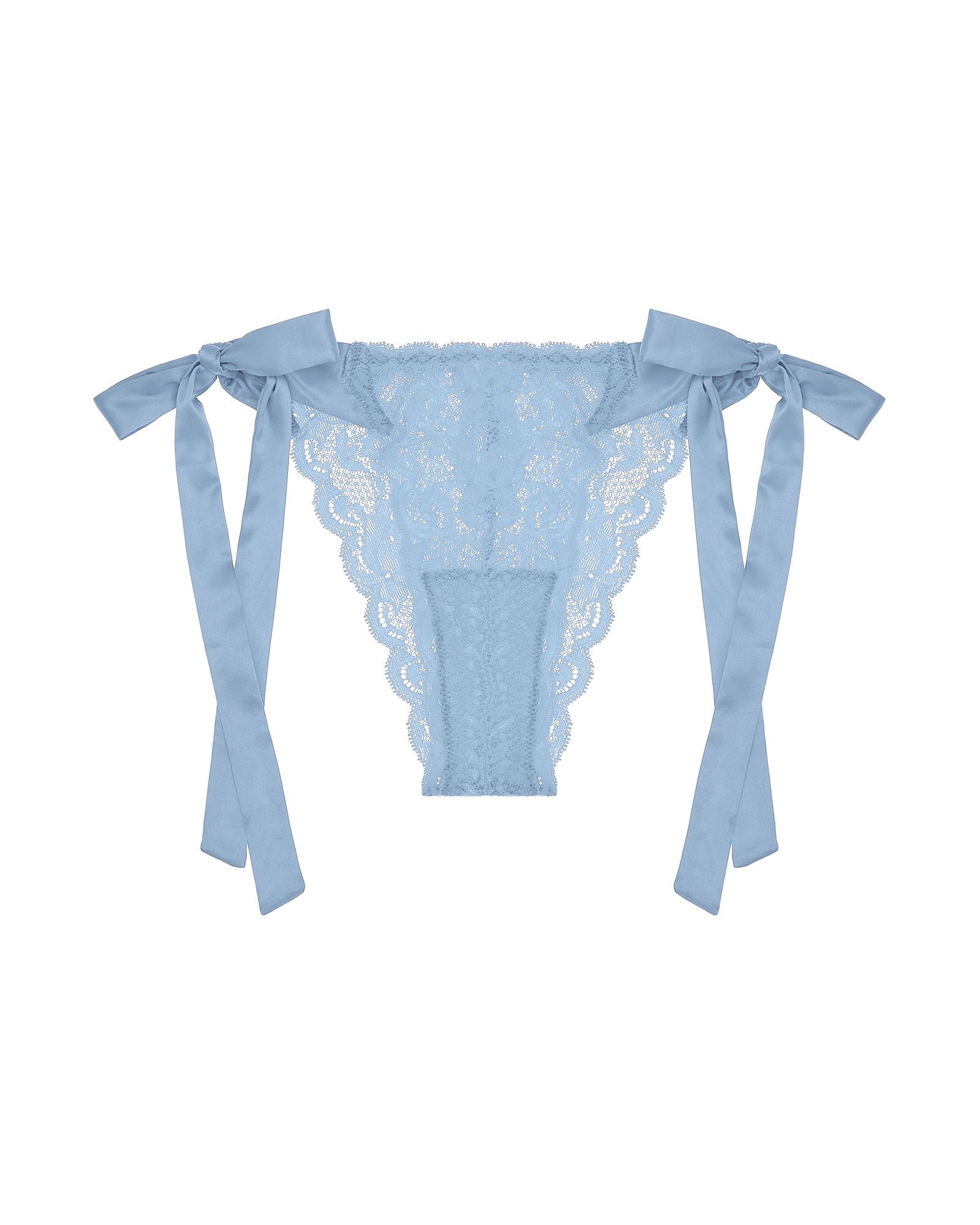 Cosabella Never Say Never Tie Me Up Brazilian in blue