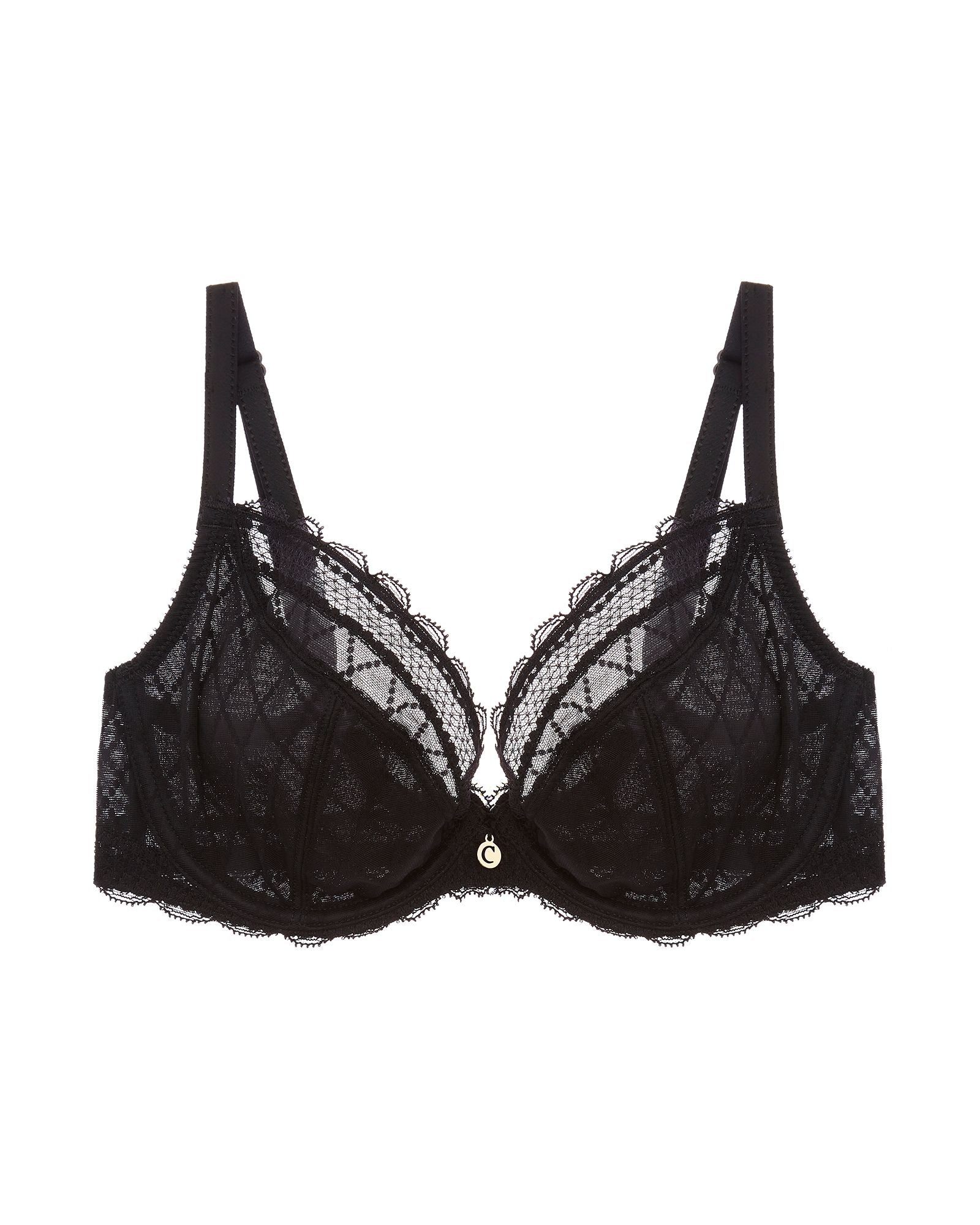 Chantelle C Chic Sexy Plunge Underwire Bra in black