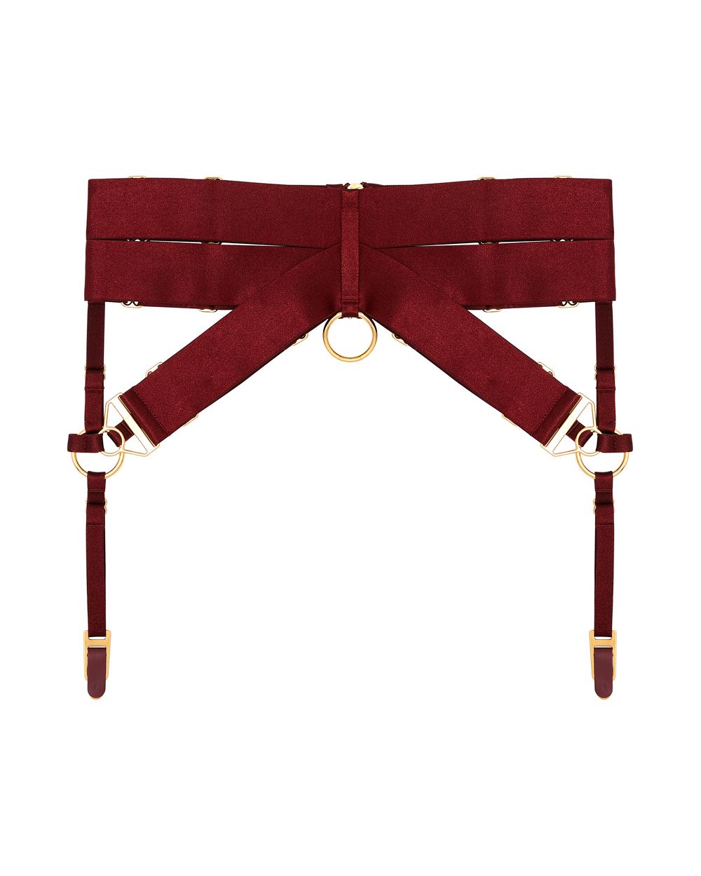 Bordelle Aurea Suspender in red