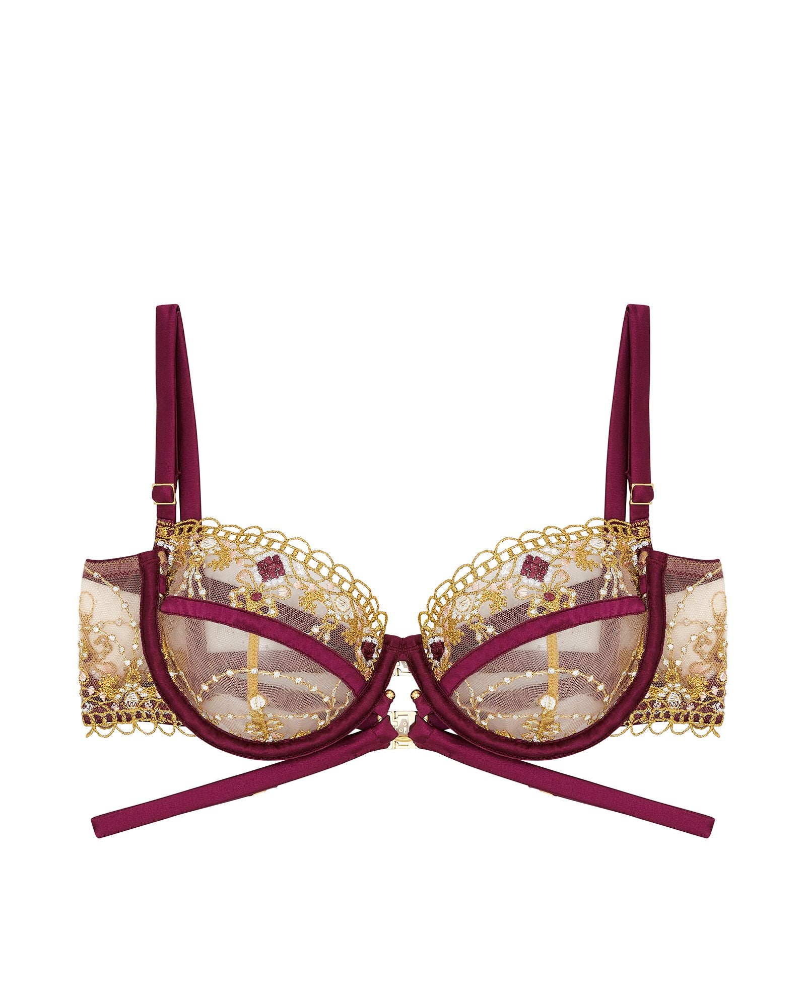 Studio Pia Matilda Balconette Bra in purple