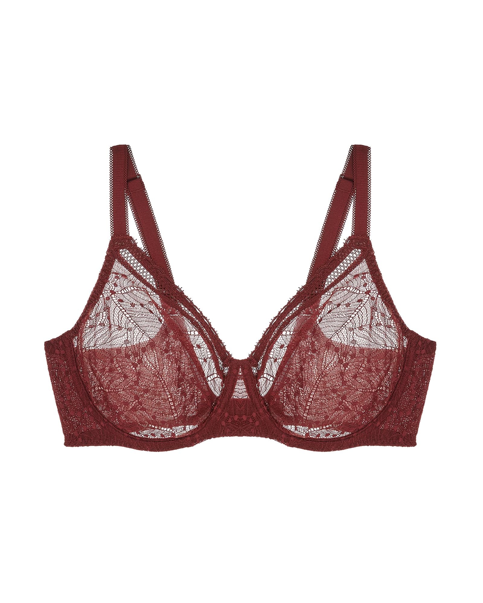 Simone Perele Comete Plunging Molded Underwire Bra in red
