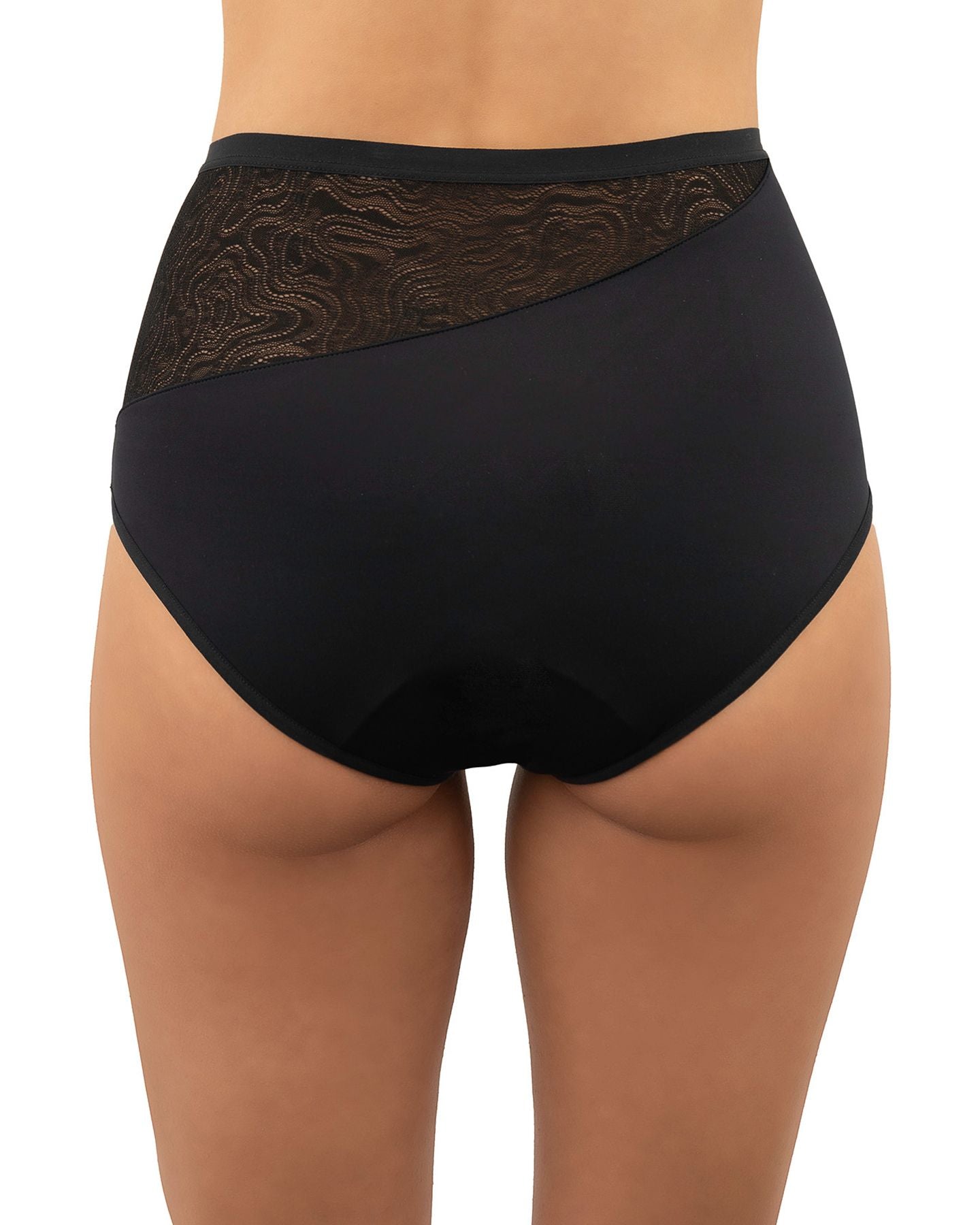 Saalt Leakproof High Waist Brief in black