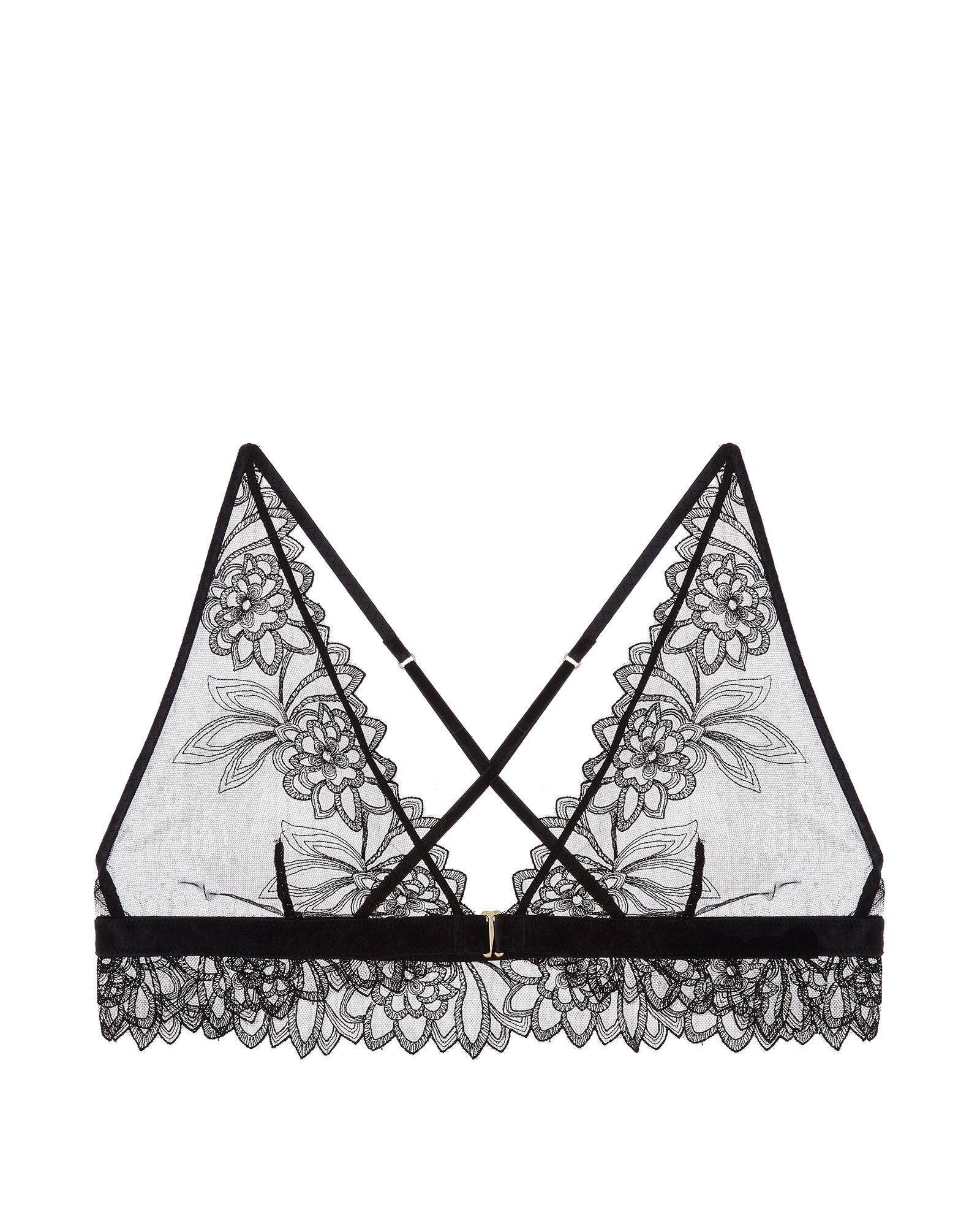 Free People Intimately FP Amelia Lace Bralette in black